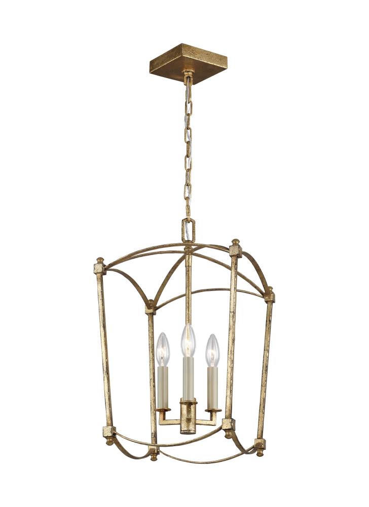 Generation Lighting F3321/3ADB Thayer 3 -Light Antique Gold Modern/contemporary For Use in Bathrooms, Bedrooms, Dining Rooms, Foyers, Kitchens, Living Rooms Chandelier