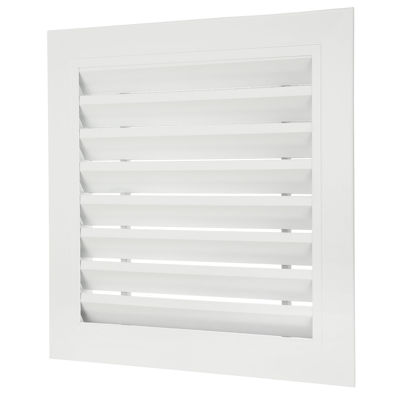 PATIKIL 12x12 Inch Aluminum Return Grille Air Supply Vent Cover Linear Bar Ventilation Grille for Sidewall Wall Ceiling HVAC System Outer Size: 13.8x13.8 Inch White #S25112600UX1872