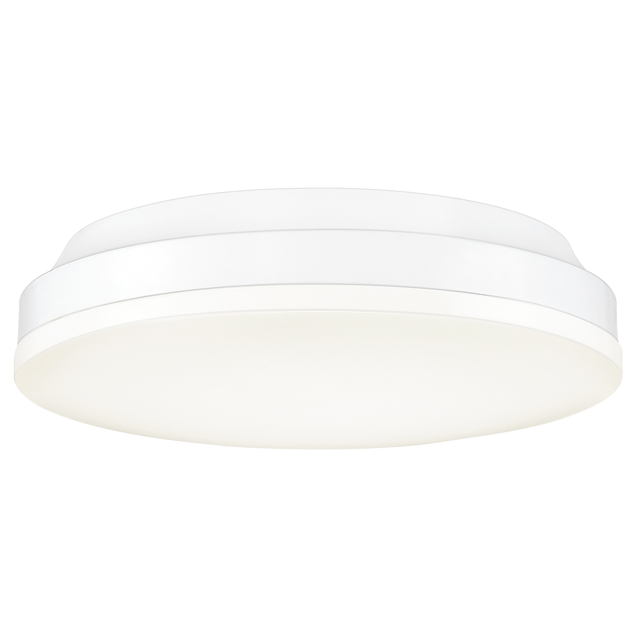 Quoizel GLW1610W Glow 1-Light 9.5-in White Lustre LED Flush Mount Light