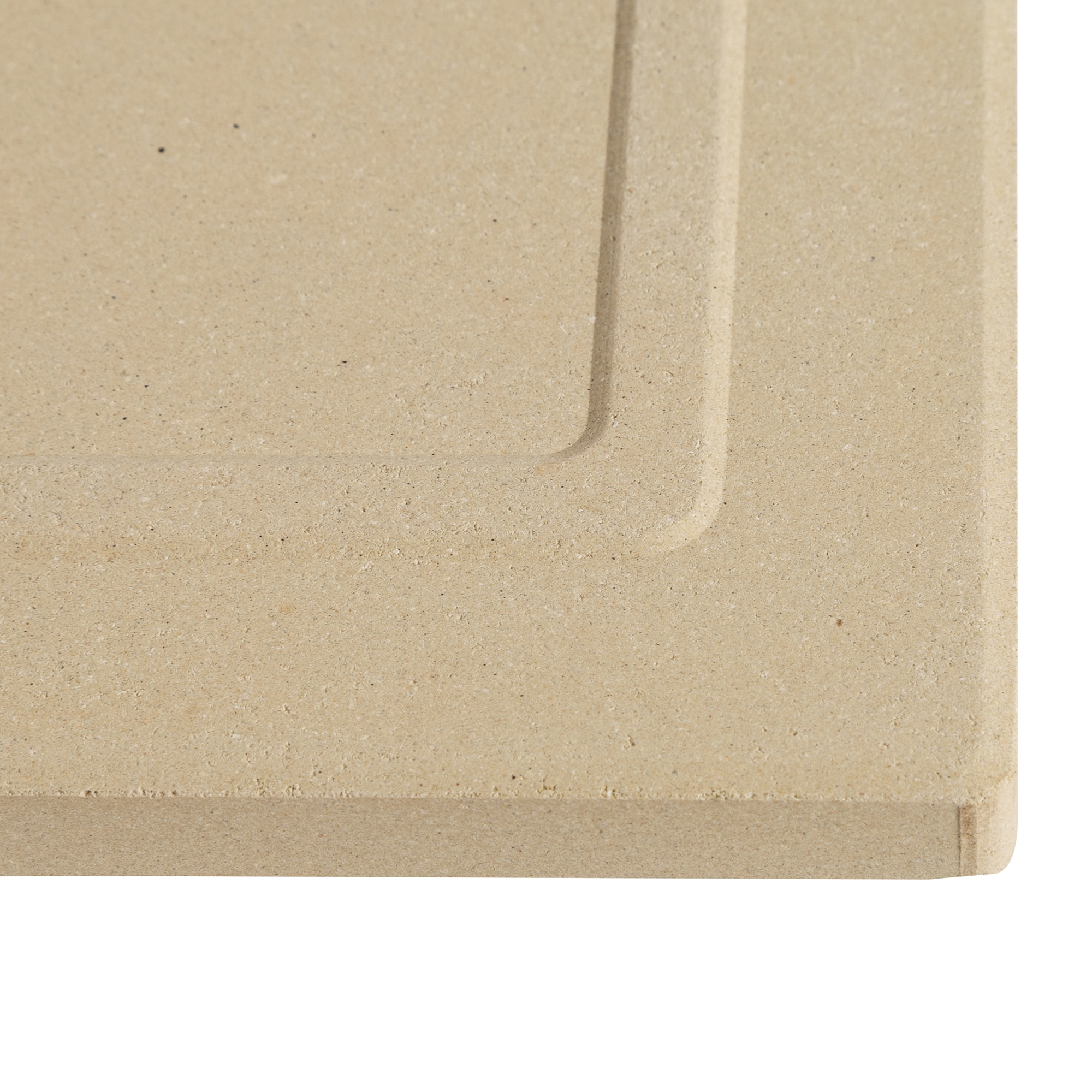 Old Stone Beige Cordierite Rectangle Pizza Stone, 14x16-Inch