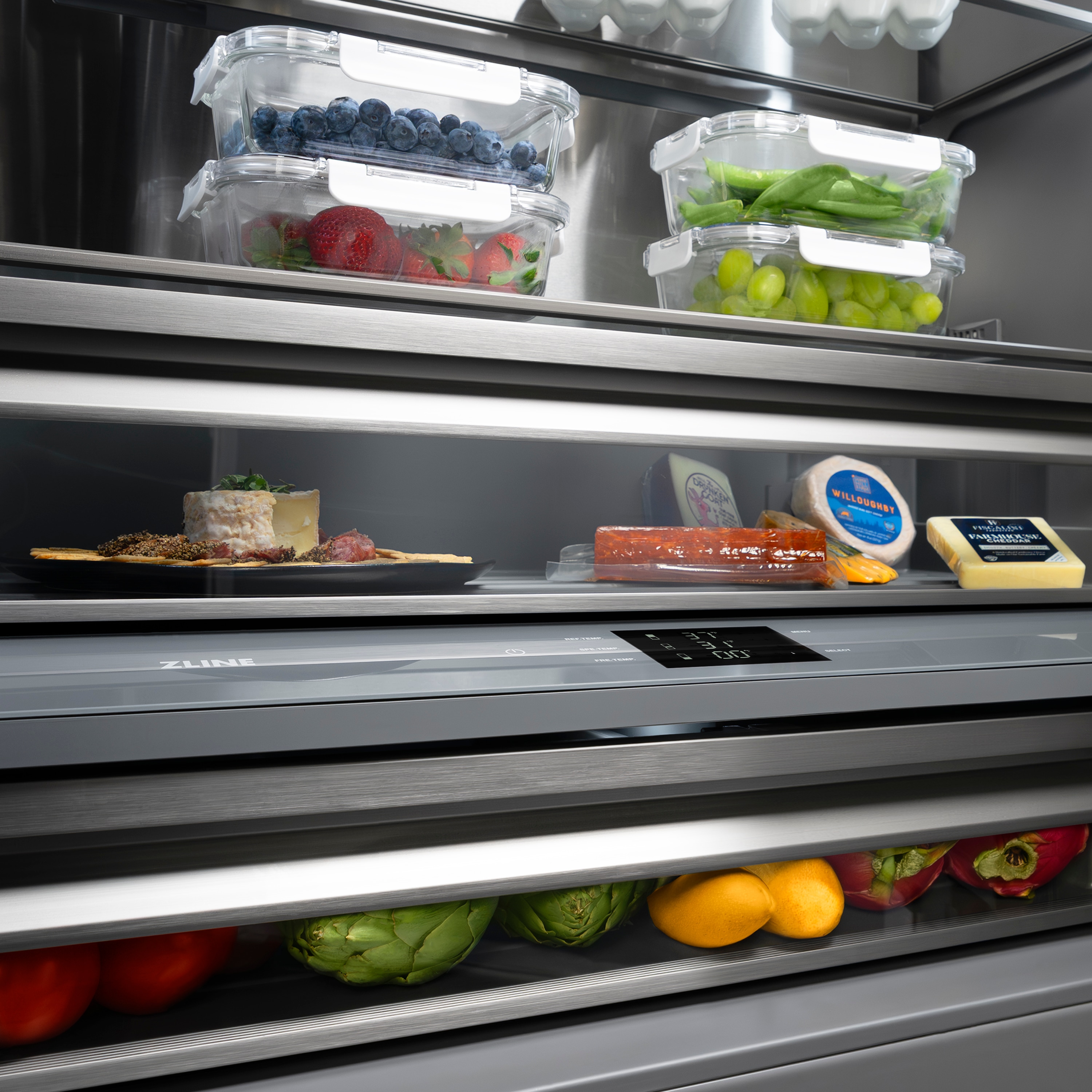 ZLINE KITCHEN & BATH GRBIVL-BS30-KST Bottom-Freezer-Refrigerators - View #9