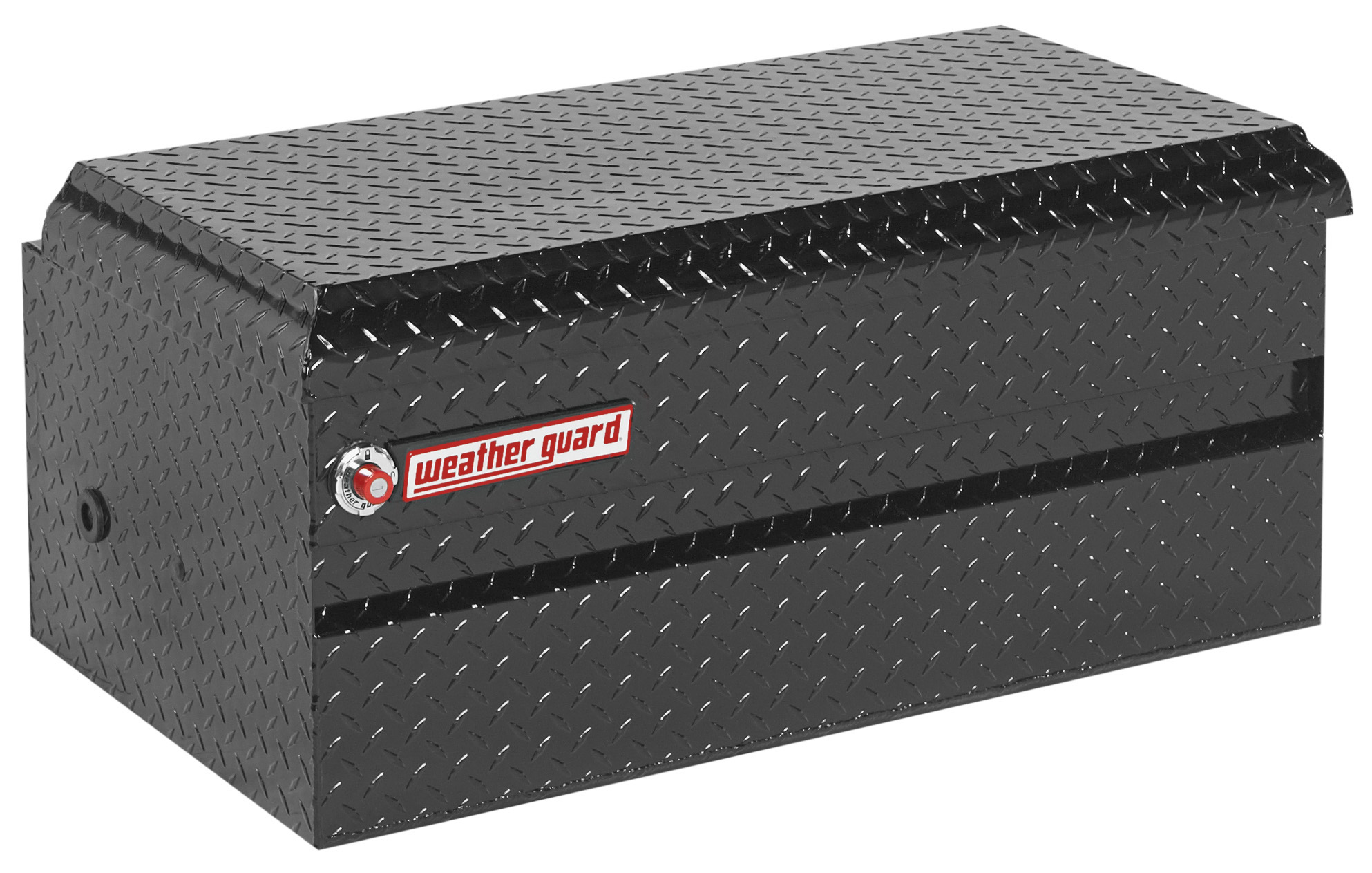 Weather Guard 62 in. Gloss Black Aluminum Full Size Chest Truck Tool Box