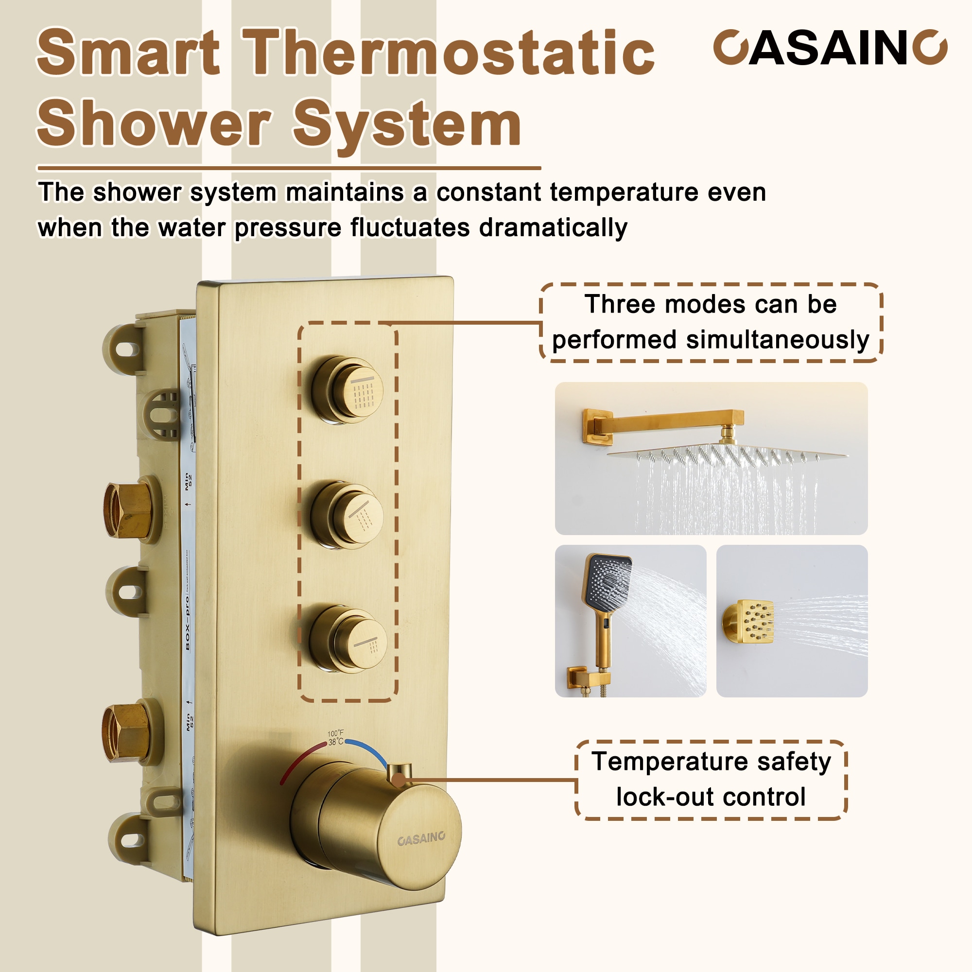 CASAINC TC02-BB Showerhead-Bar-Panels - View #5
