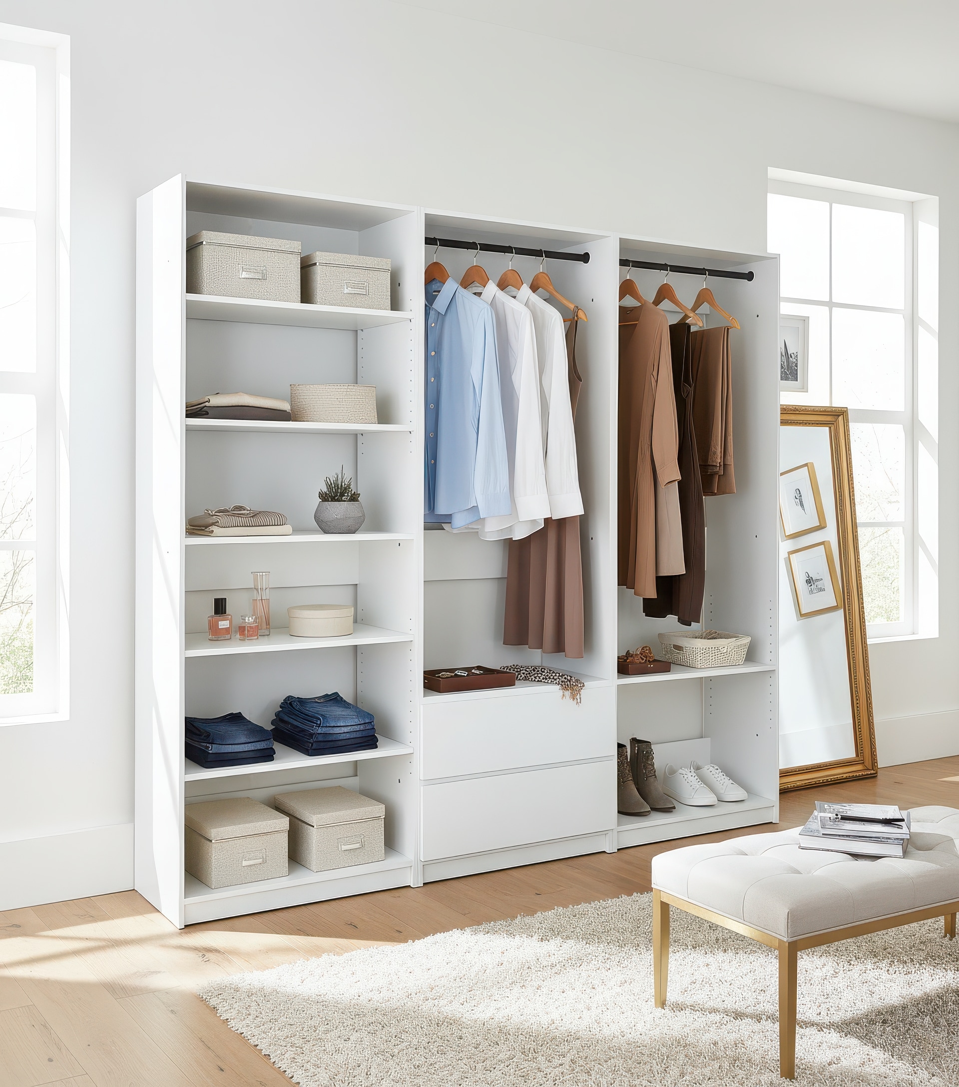 LOVMOR SF-J-B040S00146 Wood-Closet-Shelves - View #4