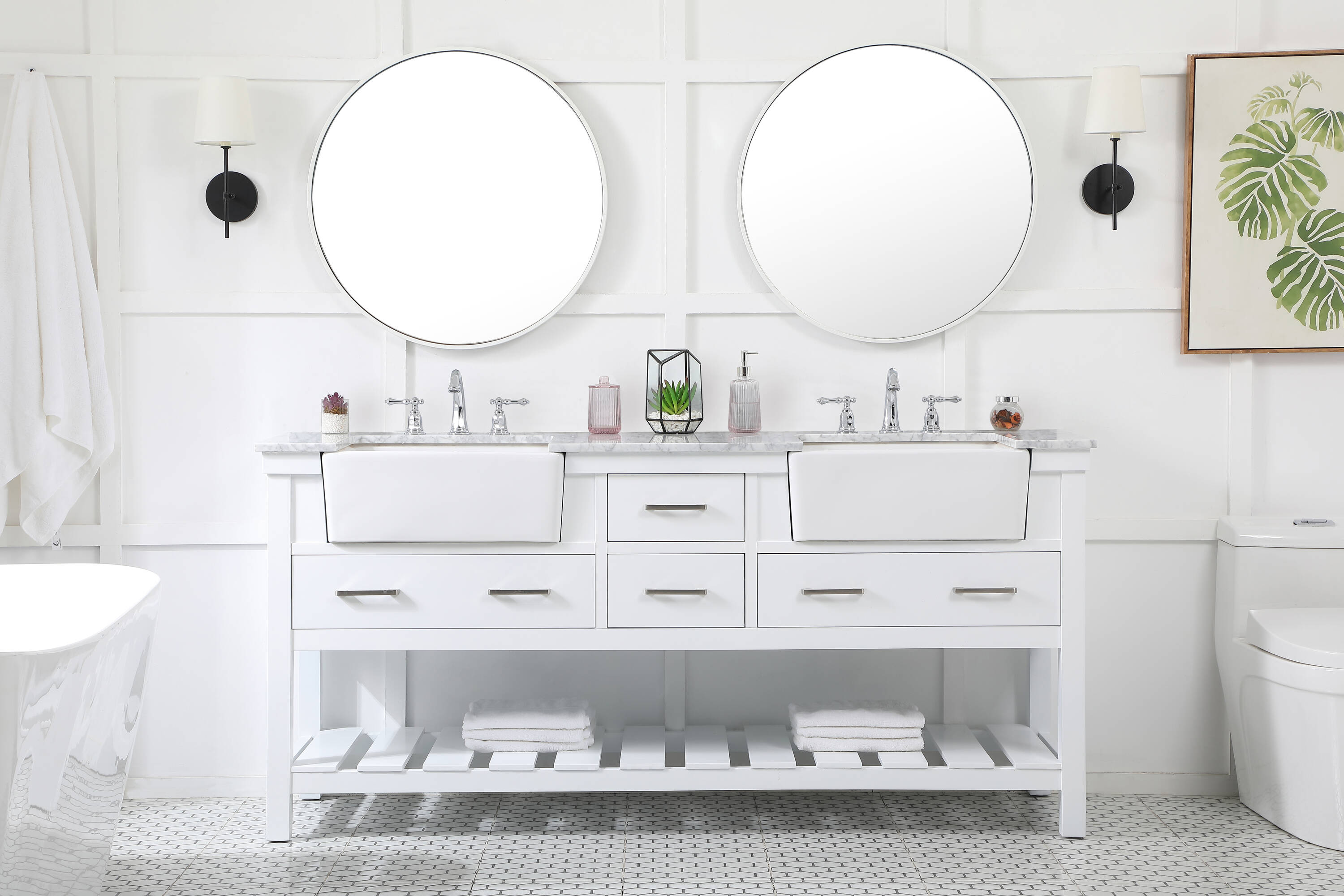 Elegant Decor HF180516DWH Bath-Vanity-Combo - View #5