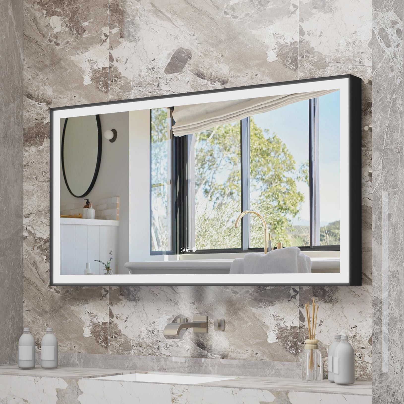 Forclover WBSG-127904 Framed-Bath-Mirrors - View #2