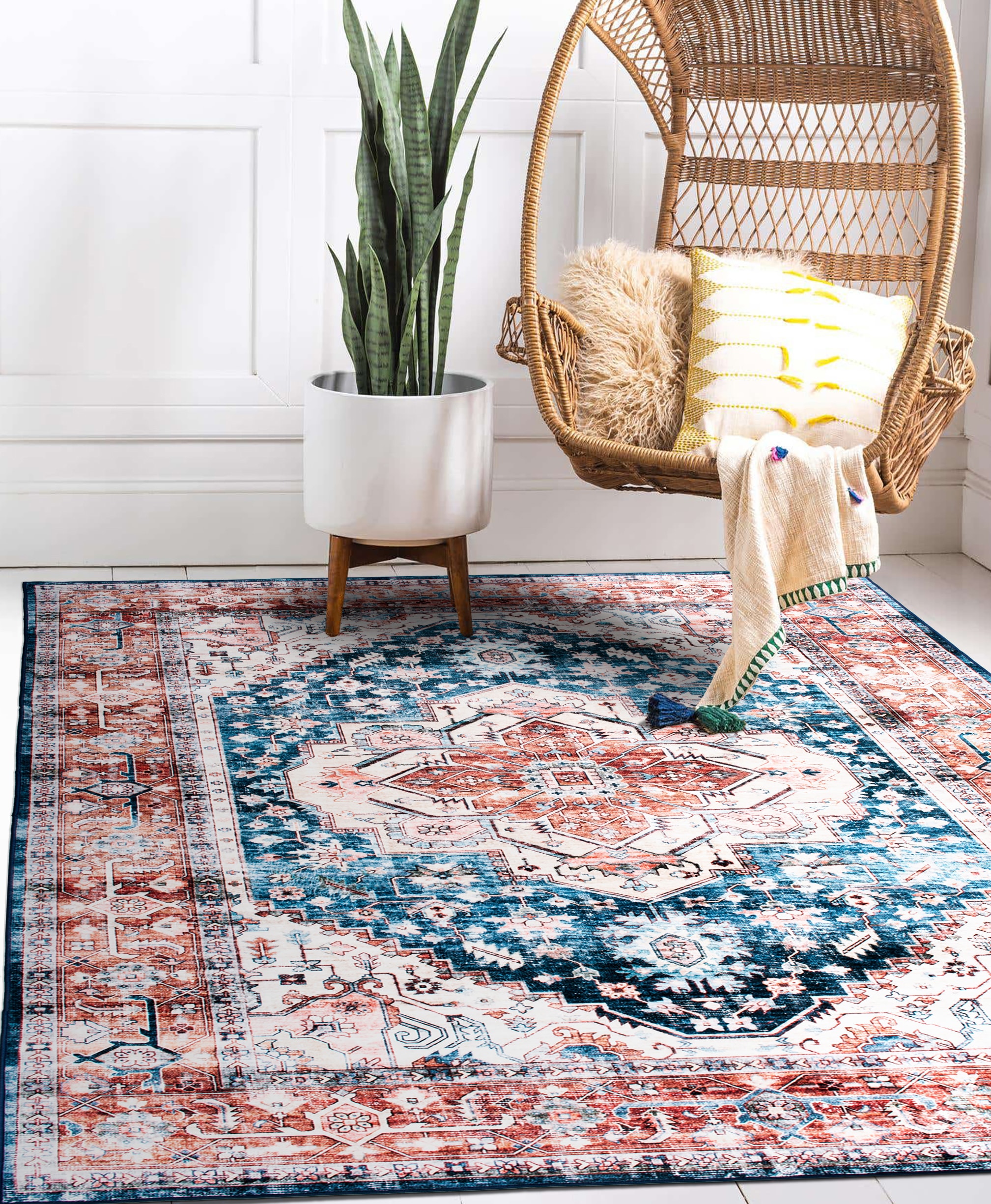 World Rug Gallery 7018BLUE5X7 rugs - View #10