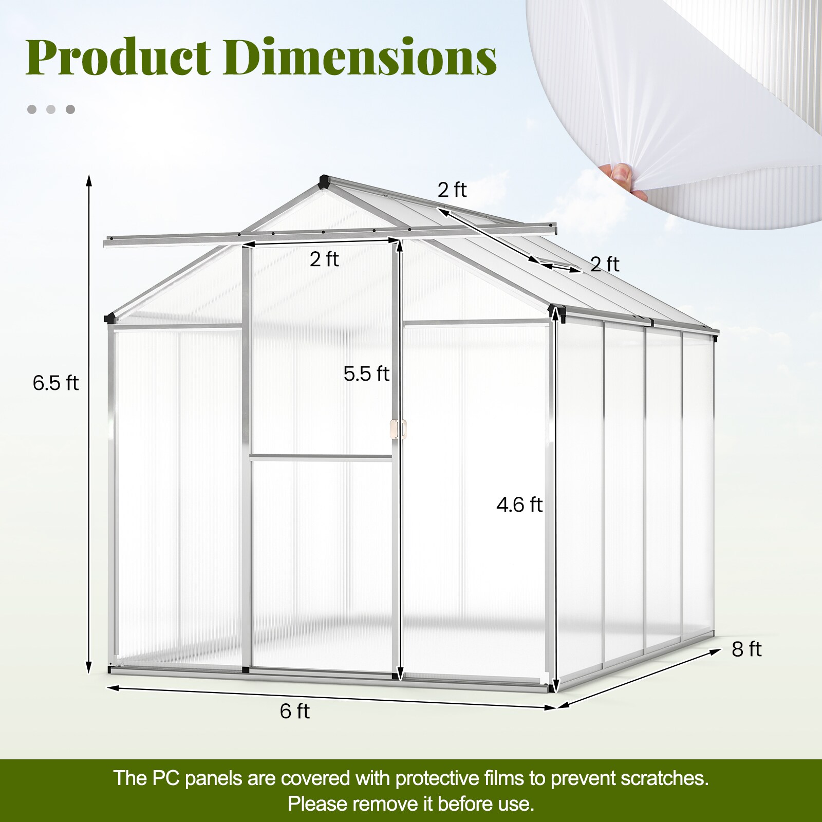 Slickblue D-CO-+LS6824TG greenhouses - View #6