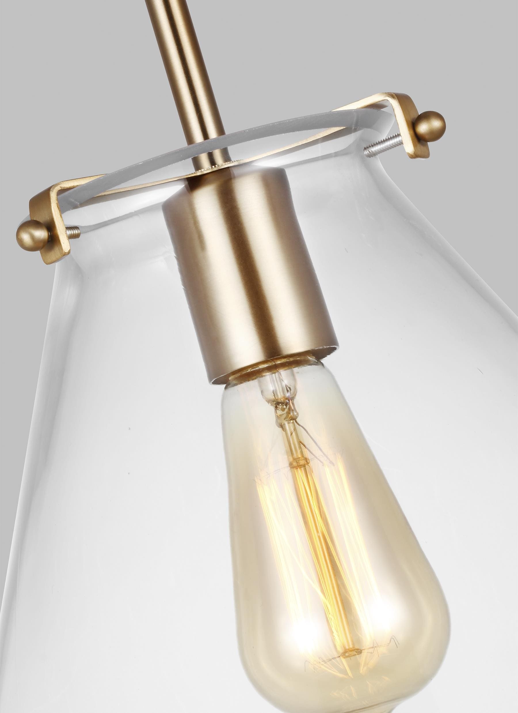 Portfolio 2-Hook Antique Brass and Polished Brass Metal Swag Light