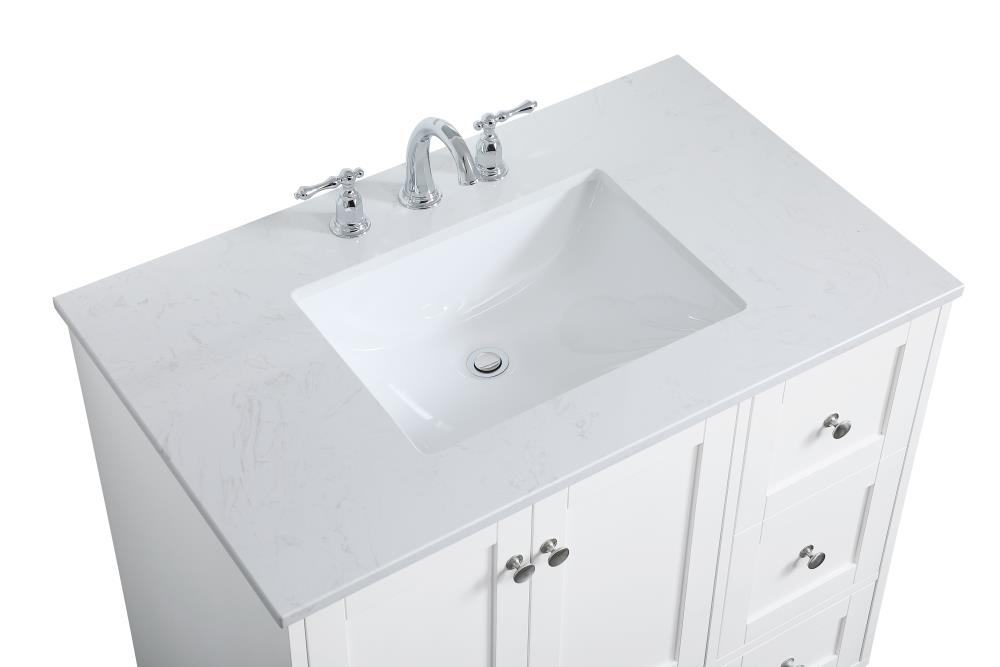 Elegant Decor FI54036WH Bath-Vanity-Combo - View #6