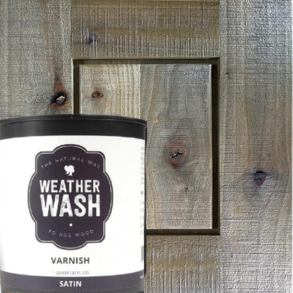 WEATHERWASH 0052 Clear Satin Water-based Interior Varnish (1-Gallon)