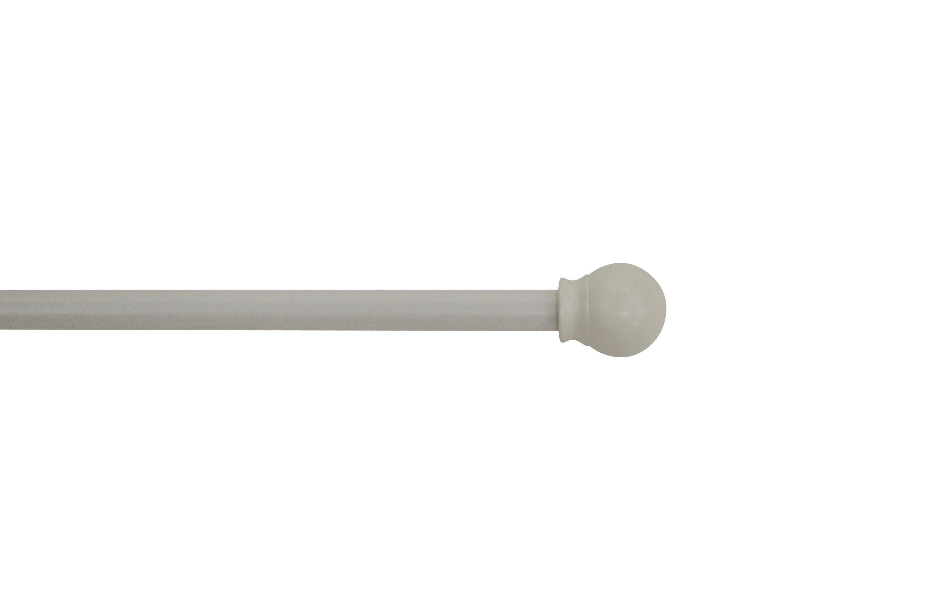 Project Source 84-in to 120-in White Steel Single Curtain Rod in the Curtain  Rods department at