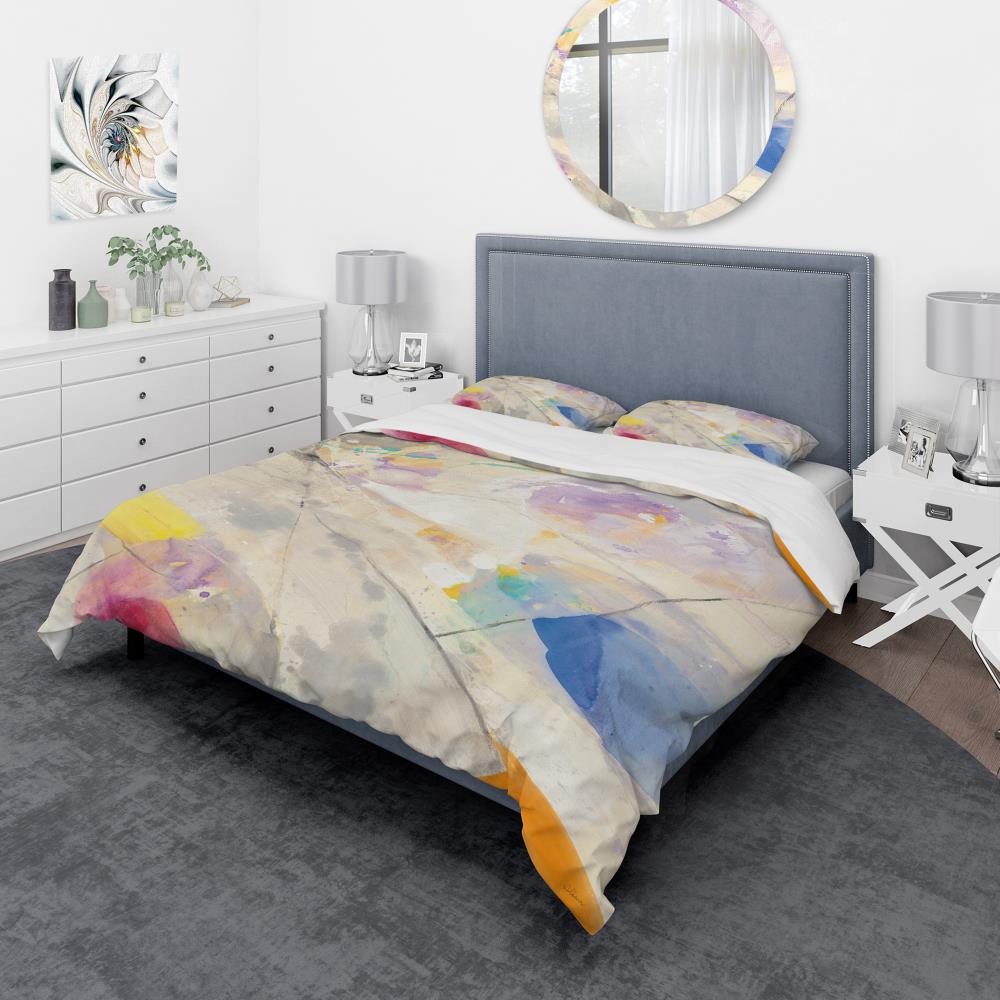 Designart BED30516-Q 3 -Piece Multi-Color Queen Duvet cover Set