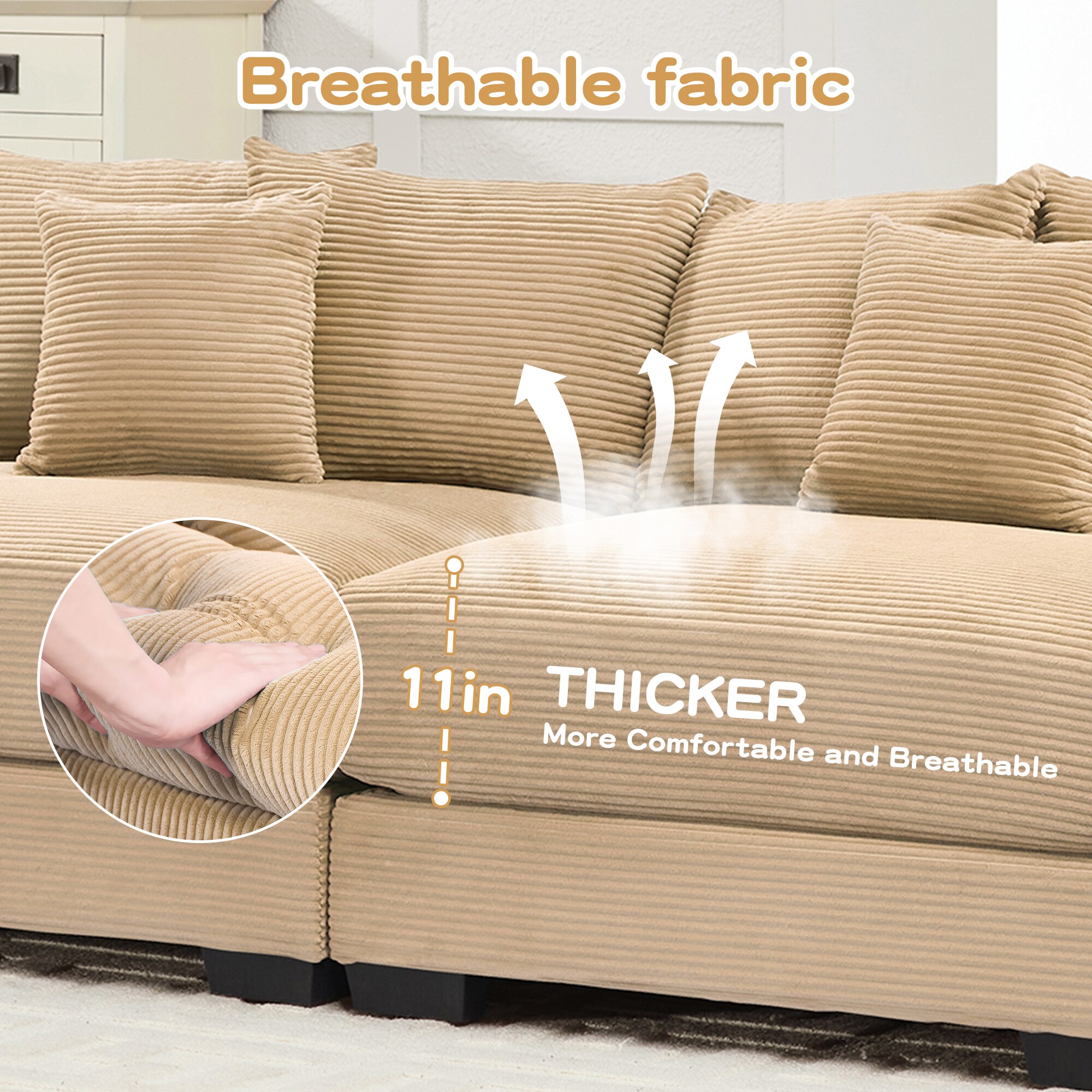 SINOFURN SYA020331GY Sofas-Loveseats - View #11