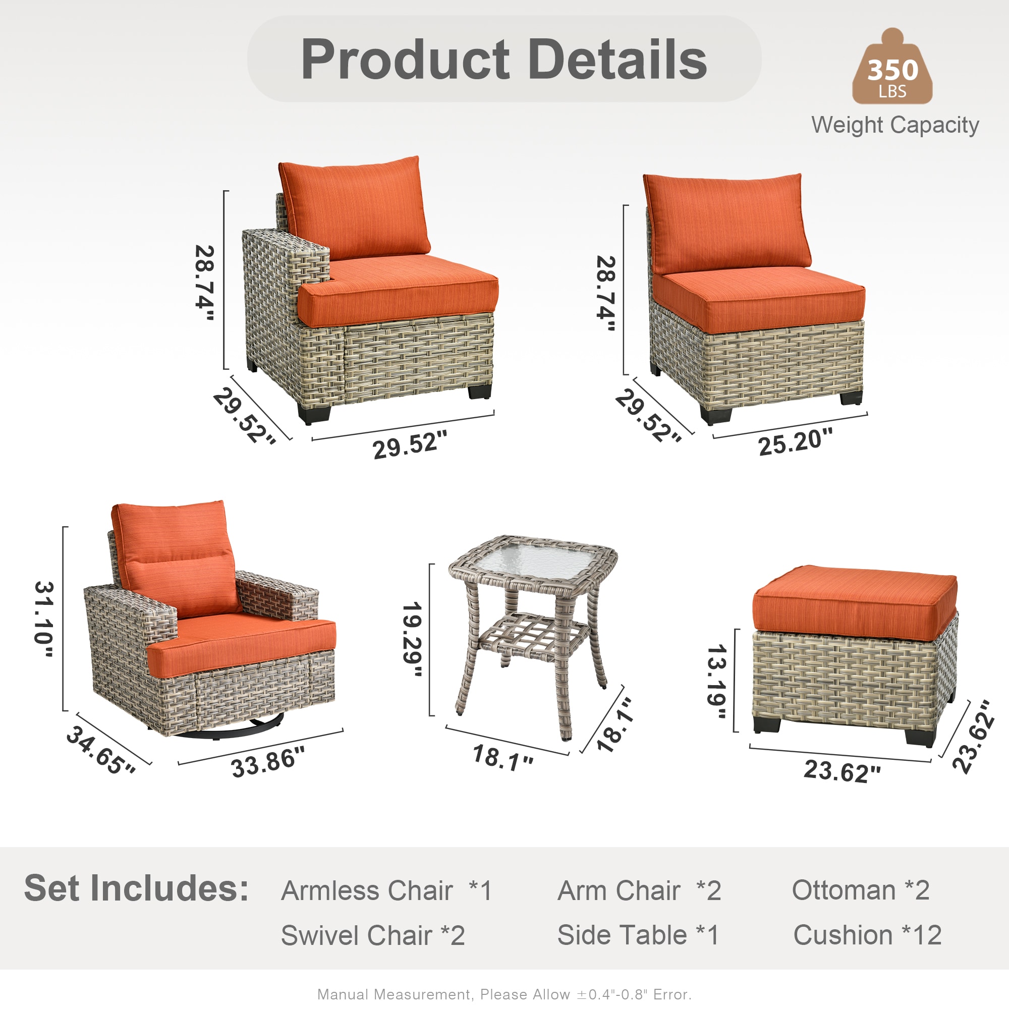 Caodoc L5-YZTBS808-1 Patio-Sofas-Daybeds - View #5