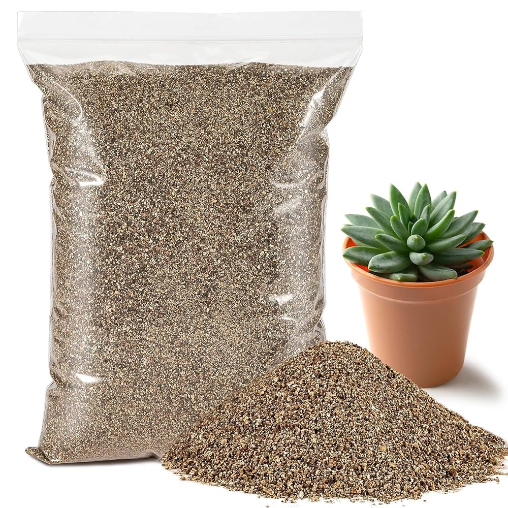 CJGQ - 14.6 oz Fine Horticultural Vermiculite Soil Amendment for Seed Starting Potting Mix and Ga...