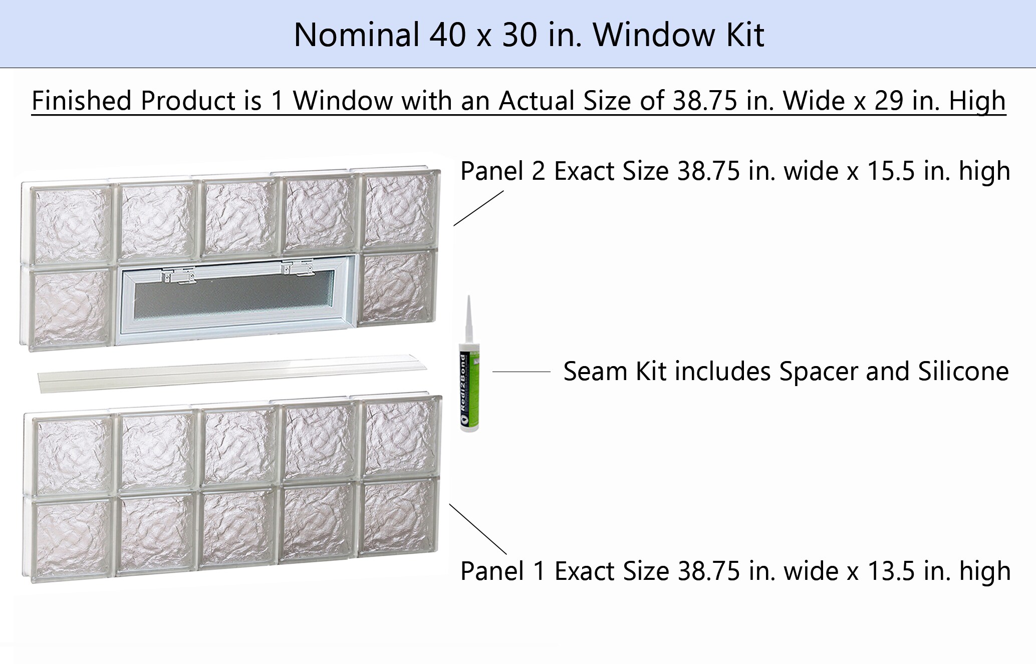 REDI2SET V4030IS Glass-Block-Windows - View #2
