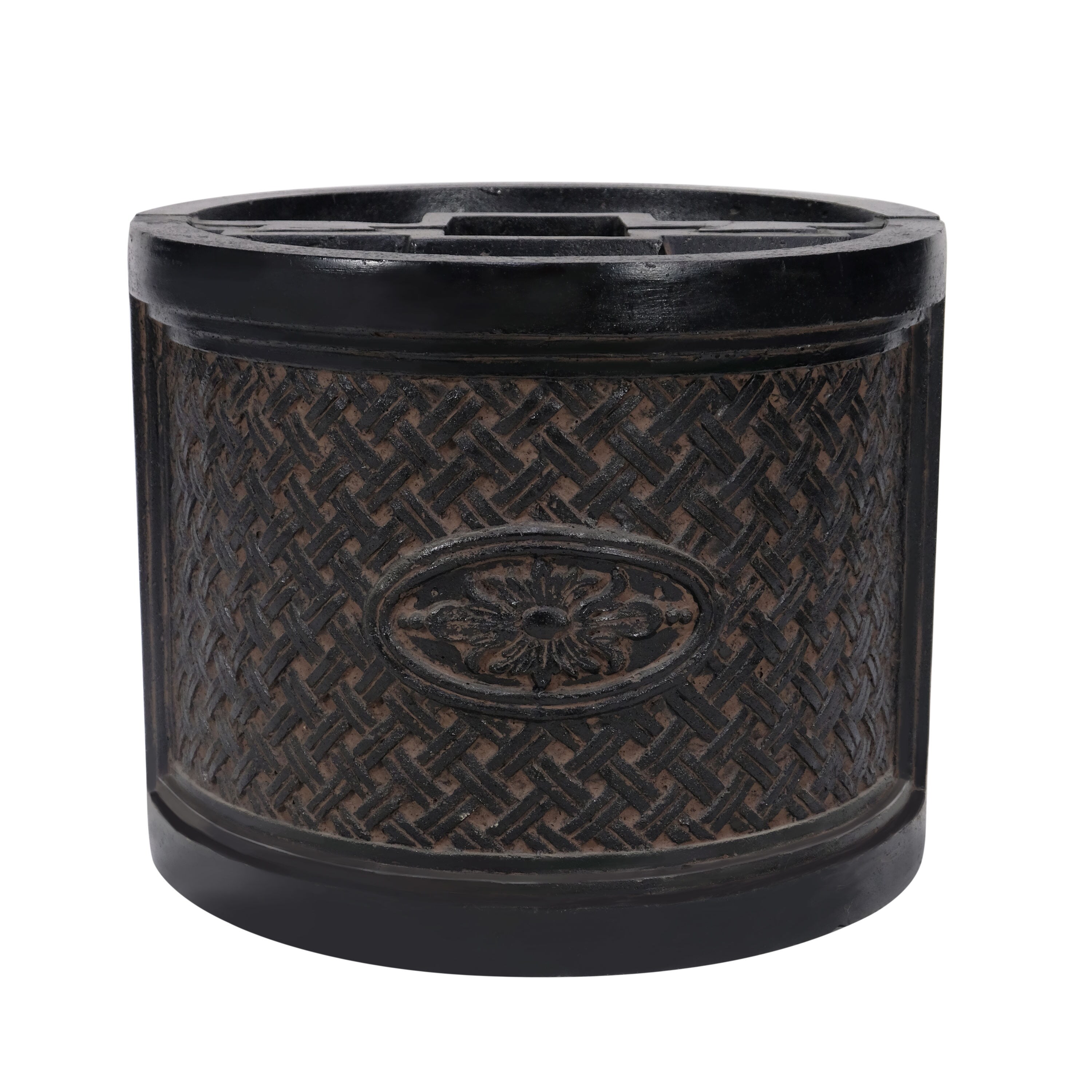 Planters new tin Candle Mold Wall Hanger in Smokey Black 