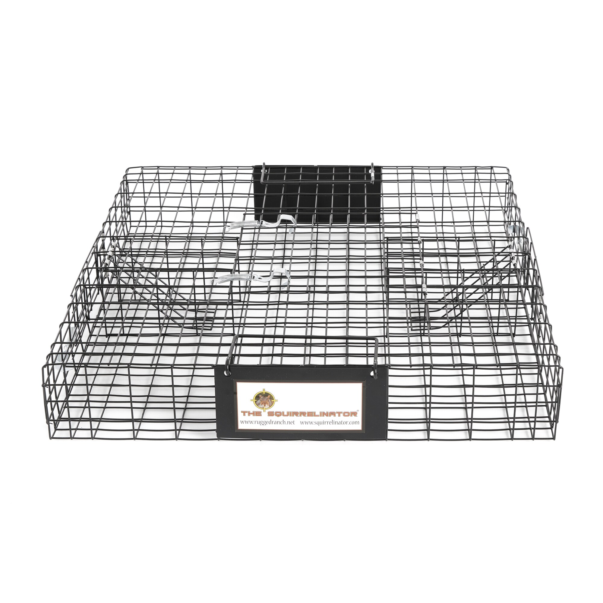 Rugged Ranch SQR Squirrelinator Live Squirrel Chipmunk Metal 2 Door Trap  Cage - Outdoor Animal & Rodent Control - Safer for Pets & Kids - 1 Count in  the Animal & Rodent