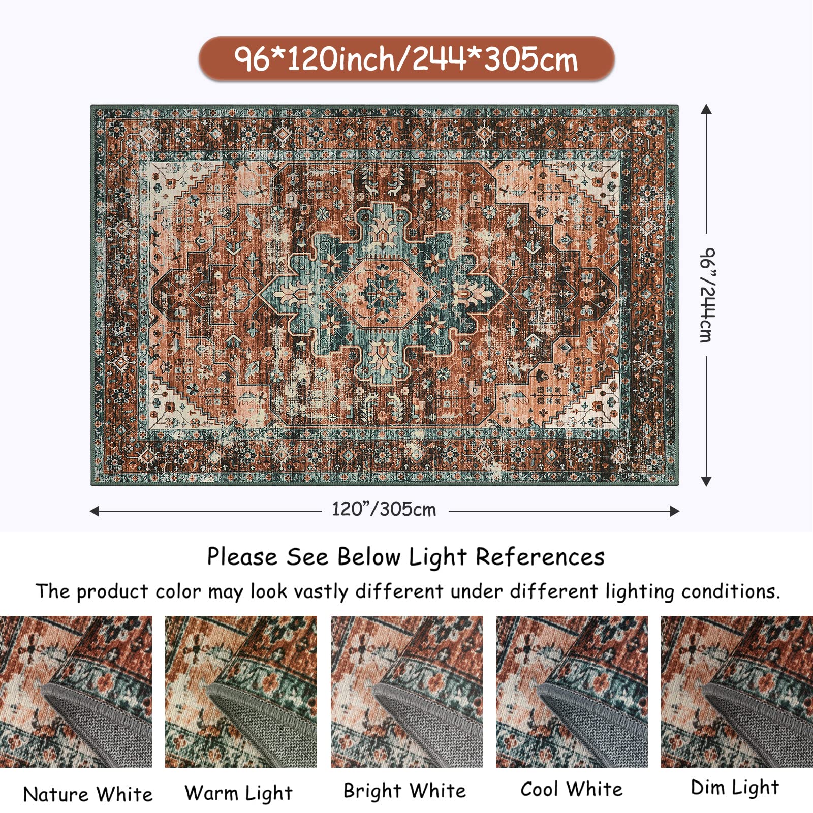Lahome AR-DNE-007-BR2 rugs - View #8