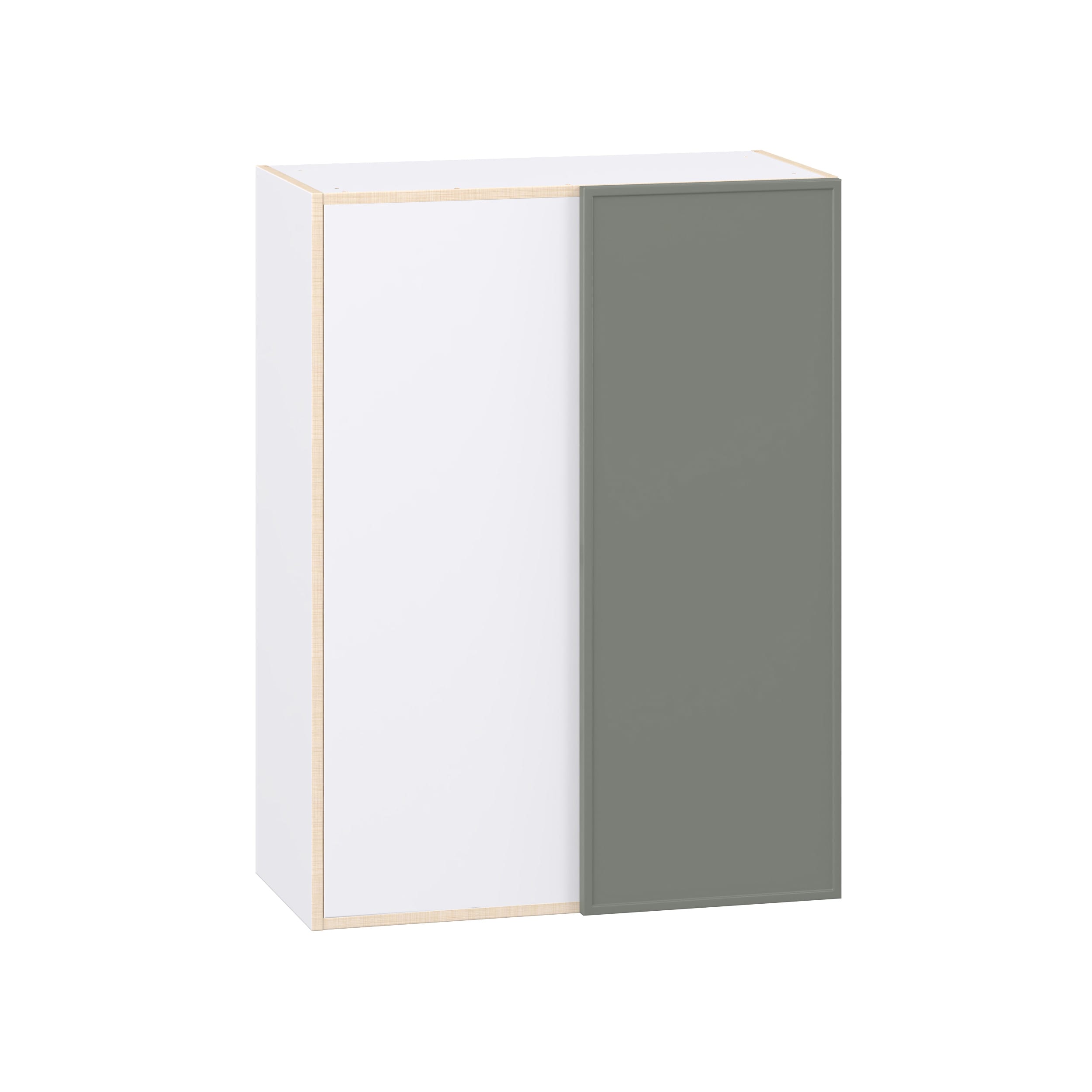 Hugo&Borg DSWBL3040-CO Concord 30-in W x 40-in H x 14.91-in D Moss Green Wall Fully assembled Cabinet Flat Panel Slim shaker - Thumbnail