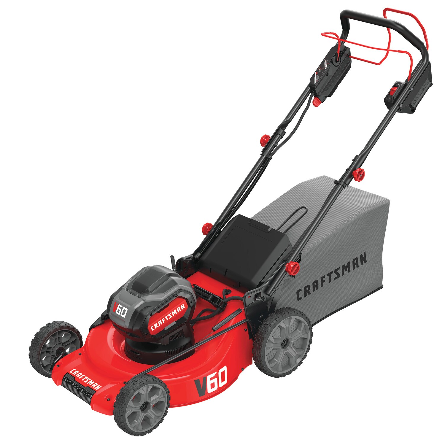 CRAFTSMAN V60 60-volt Max 21-in Self-propelled Cordless Electric Lawn ...