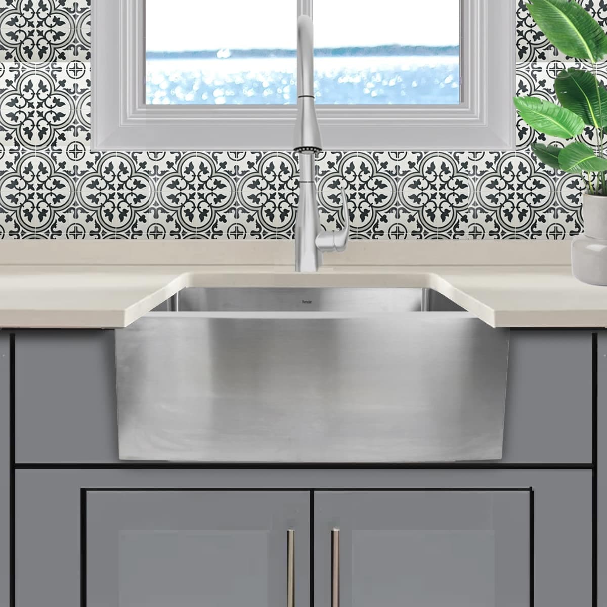 Nantucket APRON2420-SR-16 Kitchen-Sinks - View #6