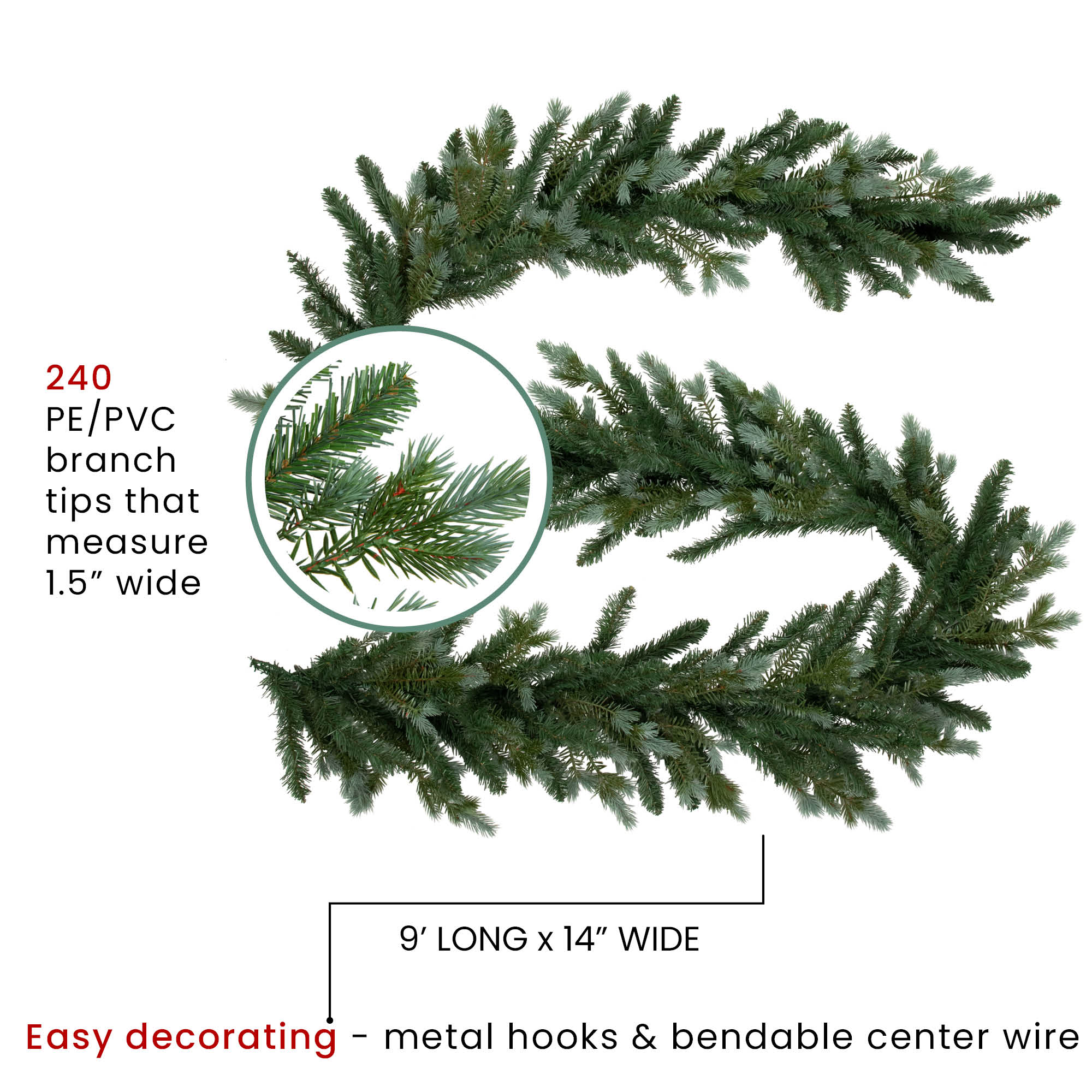 Northlight 35181648 Artificial-Christmas-Garland - View #7