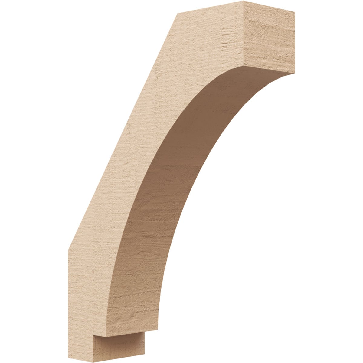 Ekena Millwork BRCUR03X10X14IMPRCPR 3-in x 14-in x 10-in Primed Urethane Imperial Rough Cedar TimberThane Knee Brace