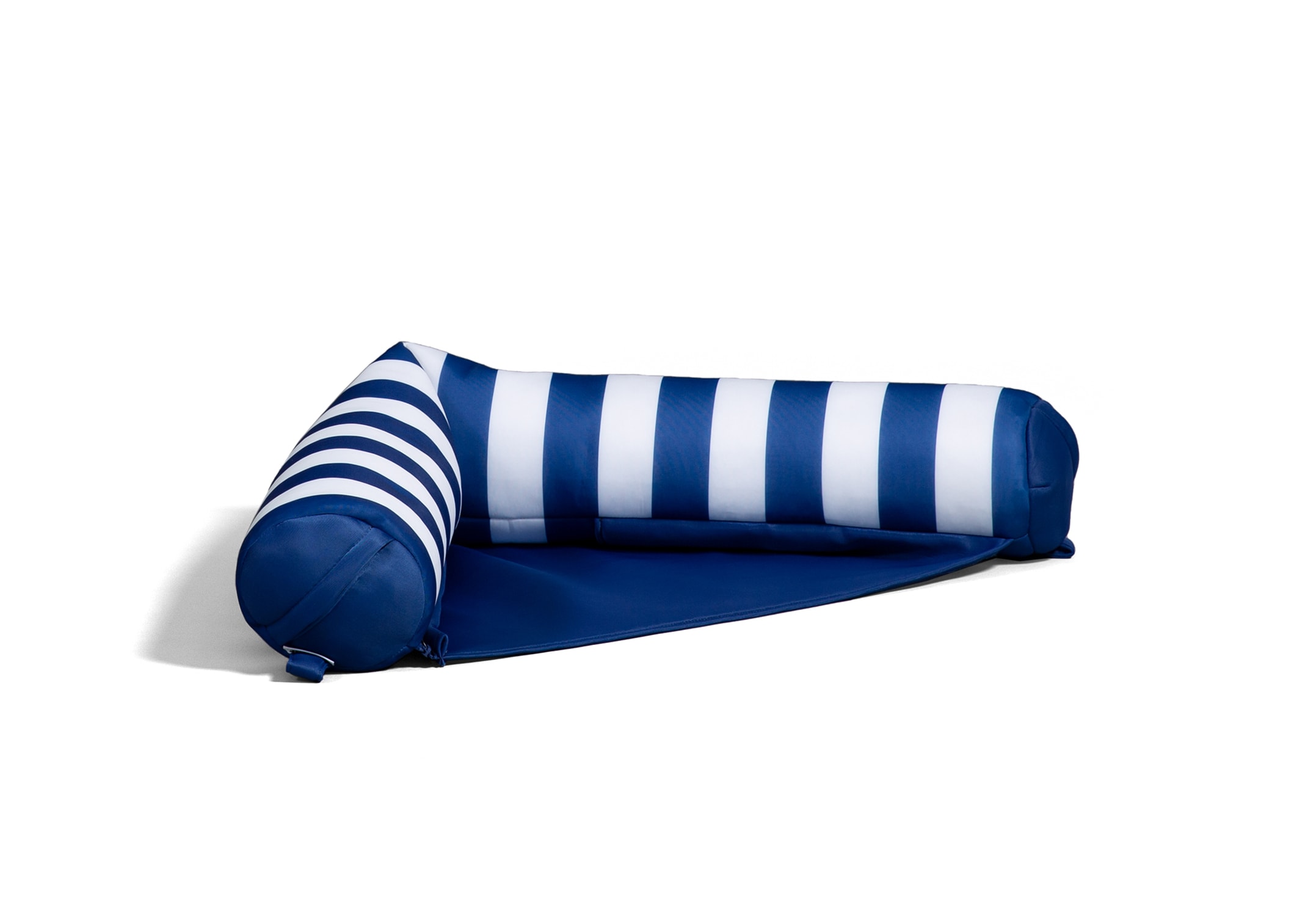 Big Joe 20451043 40.5-in x 8-in 1 -Seat Nautical Blue and White Noodle chair