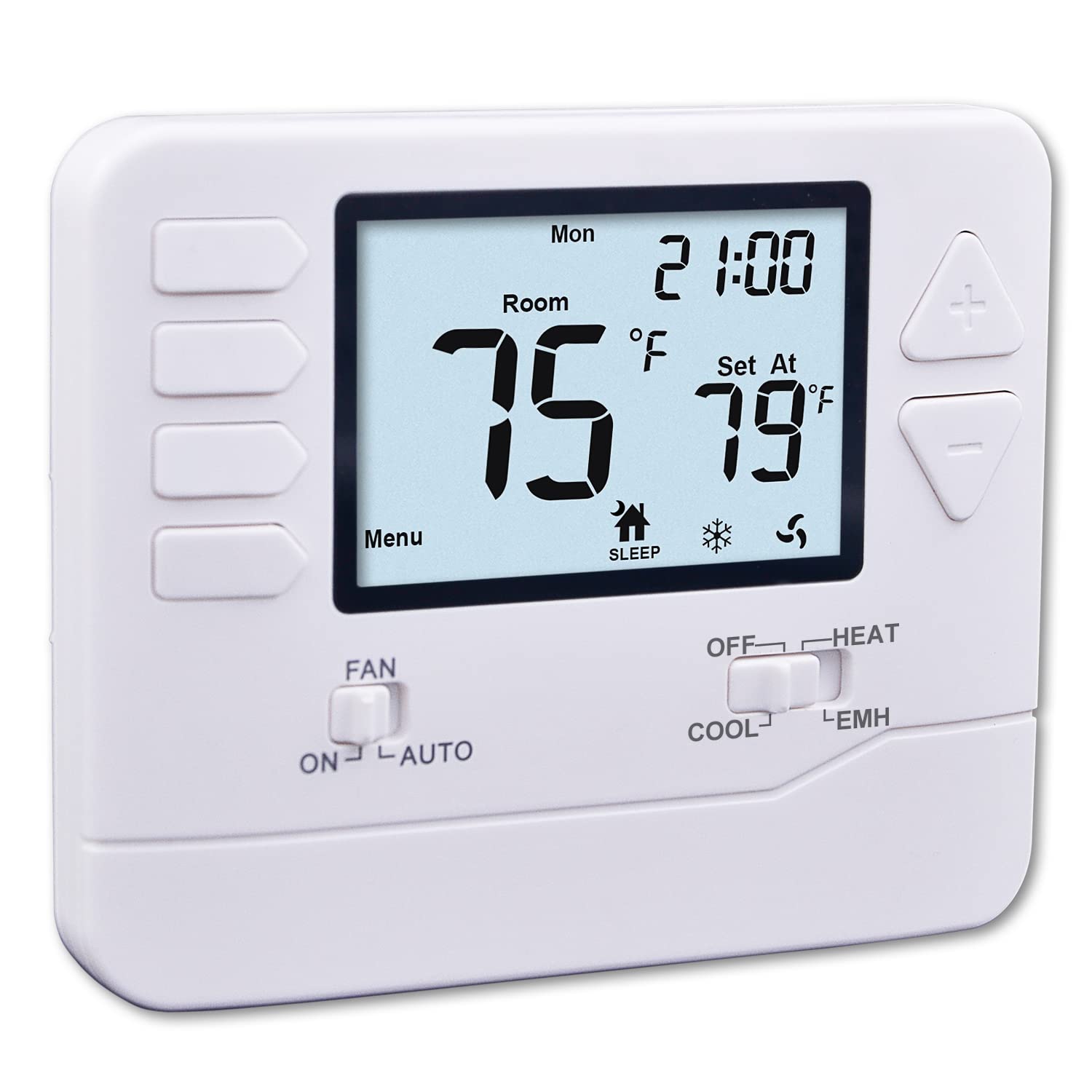 Phewnyzo  H725 Five One One Day Programmable Heat Pump Thermostat Two Heat One Cool with Large Backlit Display durable home and garden accessory