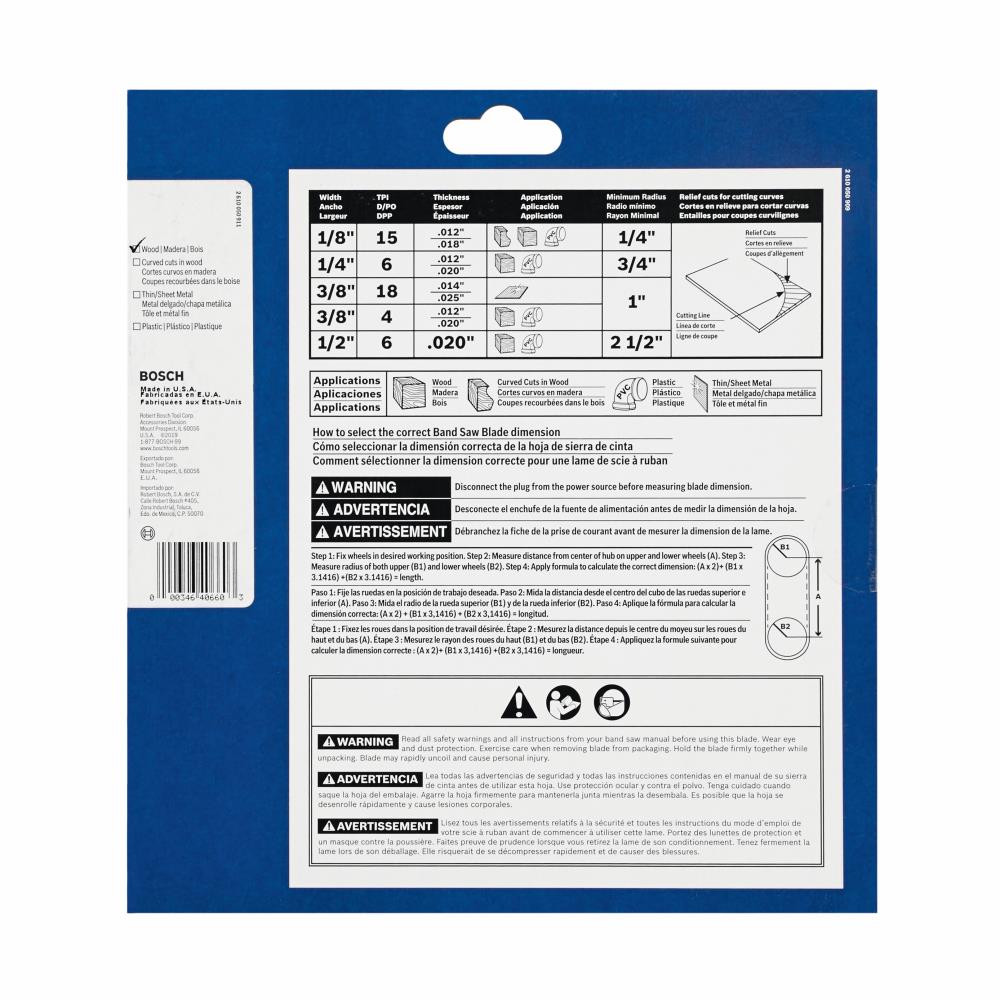 Bosch BS80-15S Band-Saw-Blades - View #10