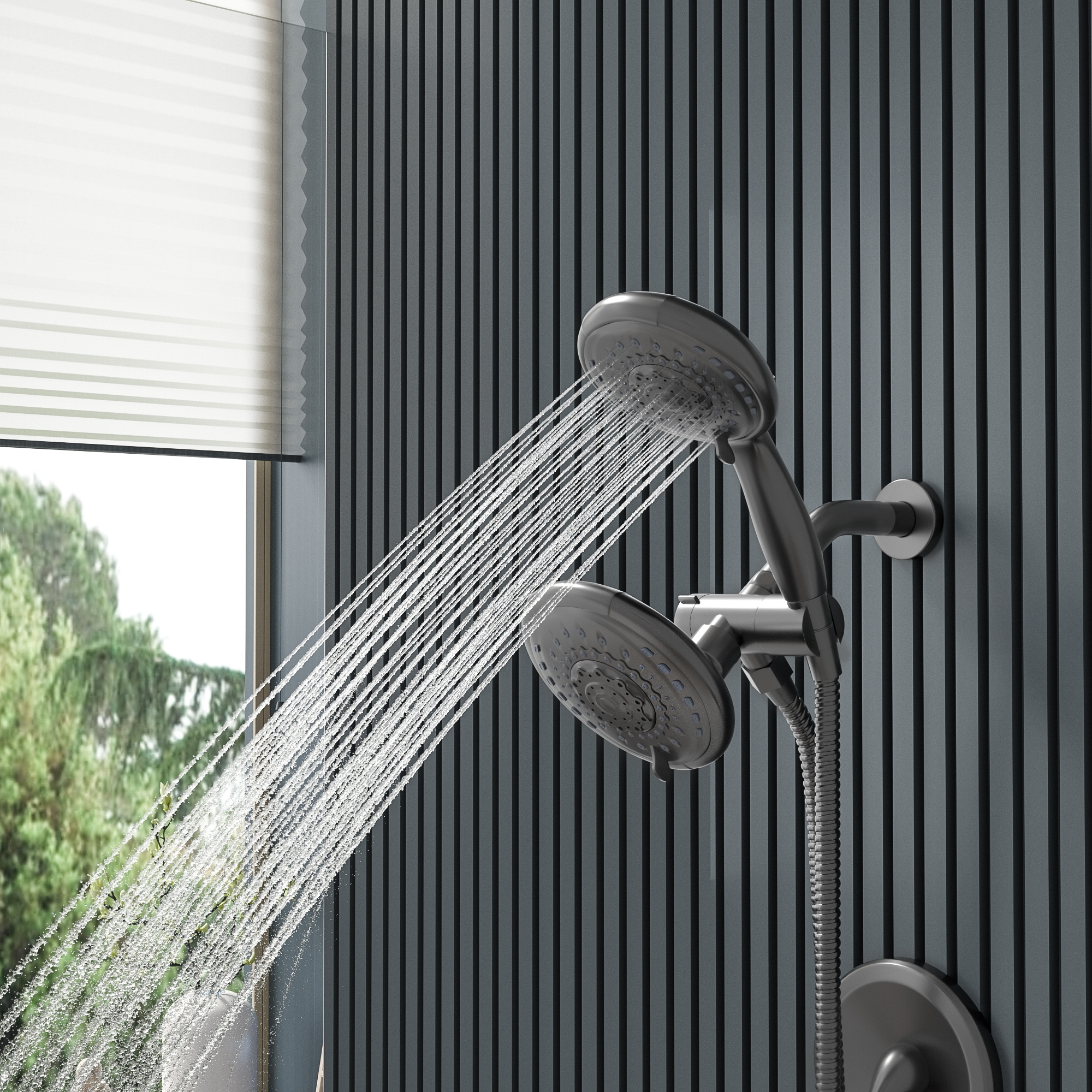Mondawe AM-SC418A-MB Showerhead-Bar-Panels - View #3