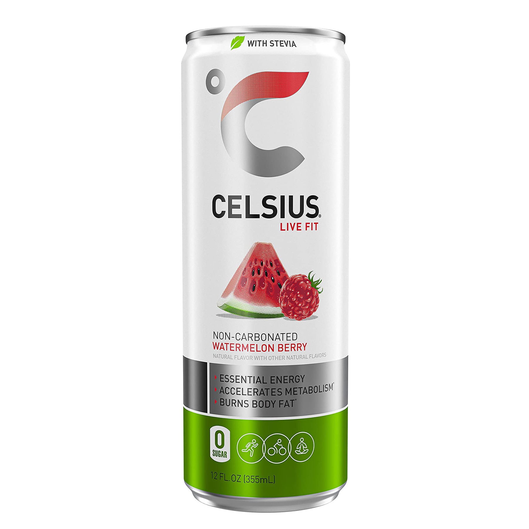 Celsius 852481007159 12 Fluid ounce(s) Sparkling Watermelon Berry Energy drink