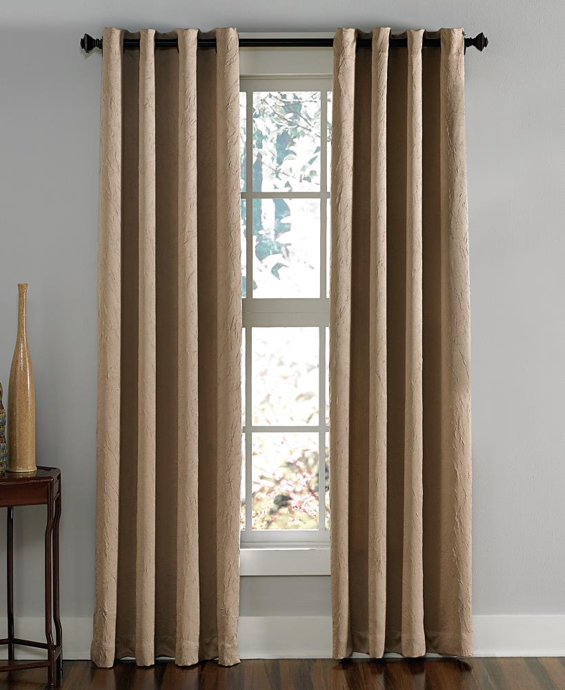 CHF 1Q806306TP 63-in Taupe Room Darkening Grommet Single Curtain Panel