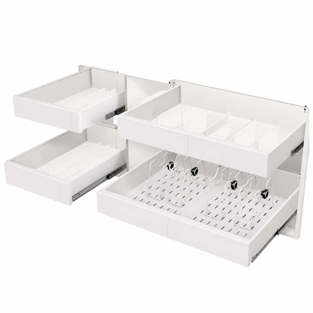 Aoibox  21 Inch Pull Out Cabinet Organizer with Raising Pads Expandable 12 1 20 4 Inch Width
