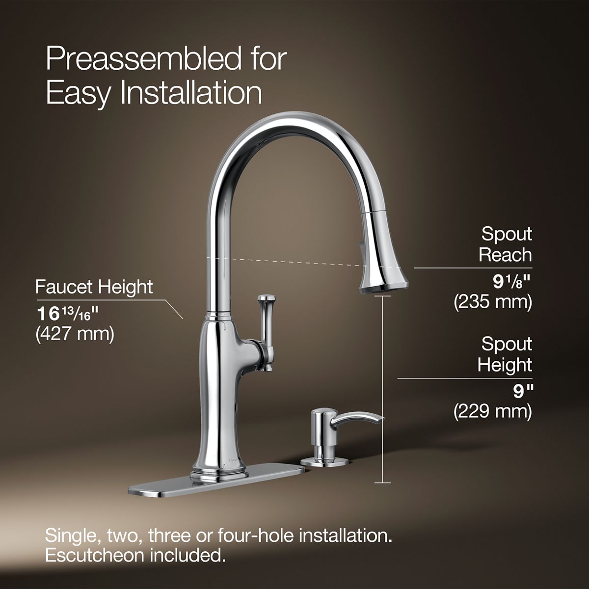 KOHLER R33393-SD-CP Kitchen-Faucets - View #3