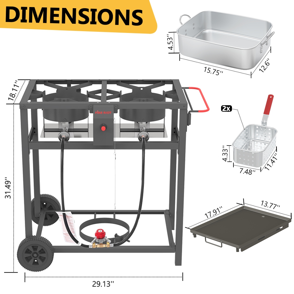 FIRE RIOT FR89002G-LOWES Flat-Top-Grills - View #2