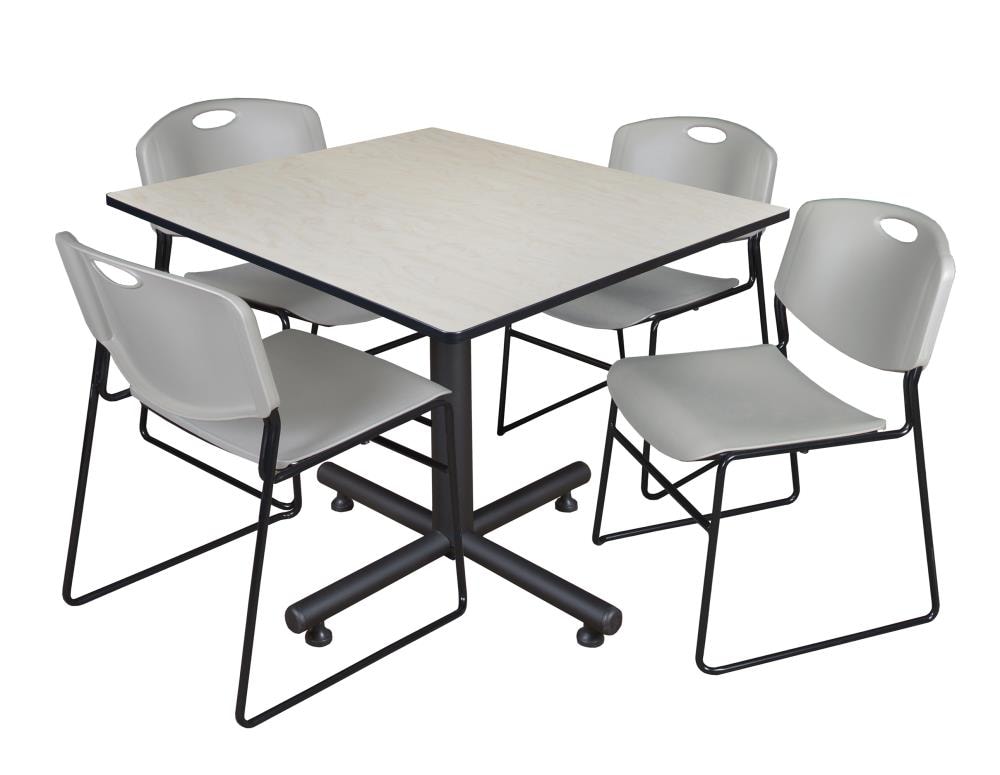 Regency TKB4848PL44GY Breakroom Off-White 4-Person Training Table (48-in W x 29-in H)