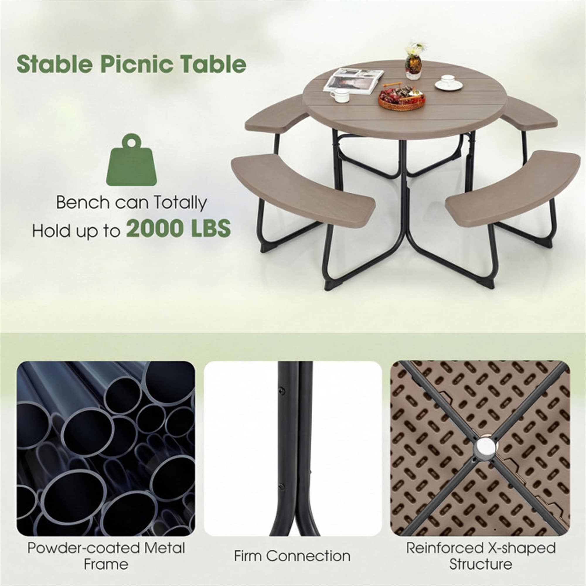 BABOOM BOM-021AAE-OR Picnic-Tables - View #5