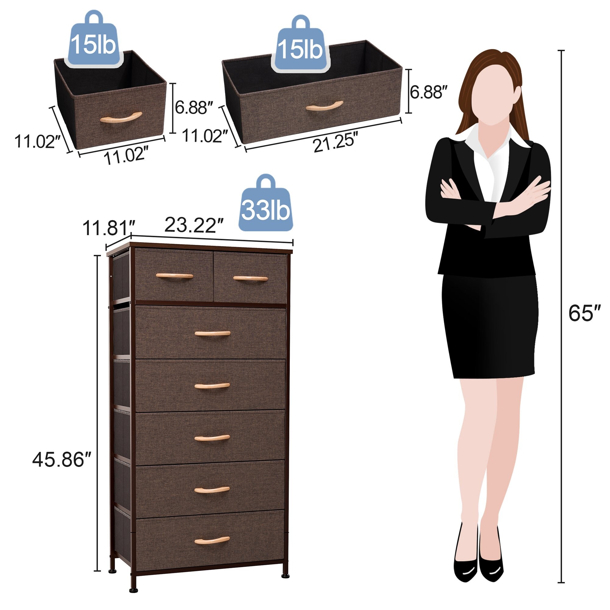 CloudFly CL-HD024BRN dressers - View #6
