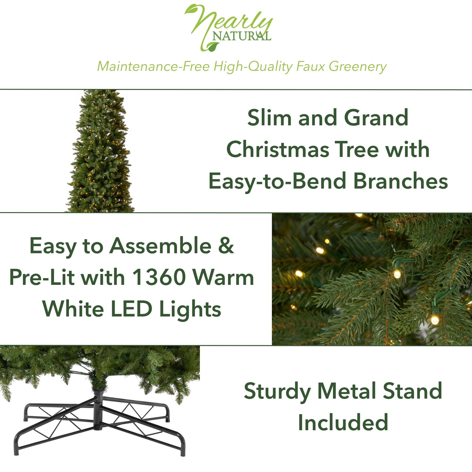 Nearly Natural T4534 Artificial-Christmas-Trees - View #2