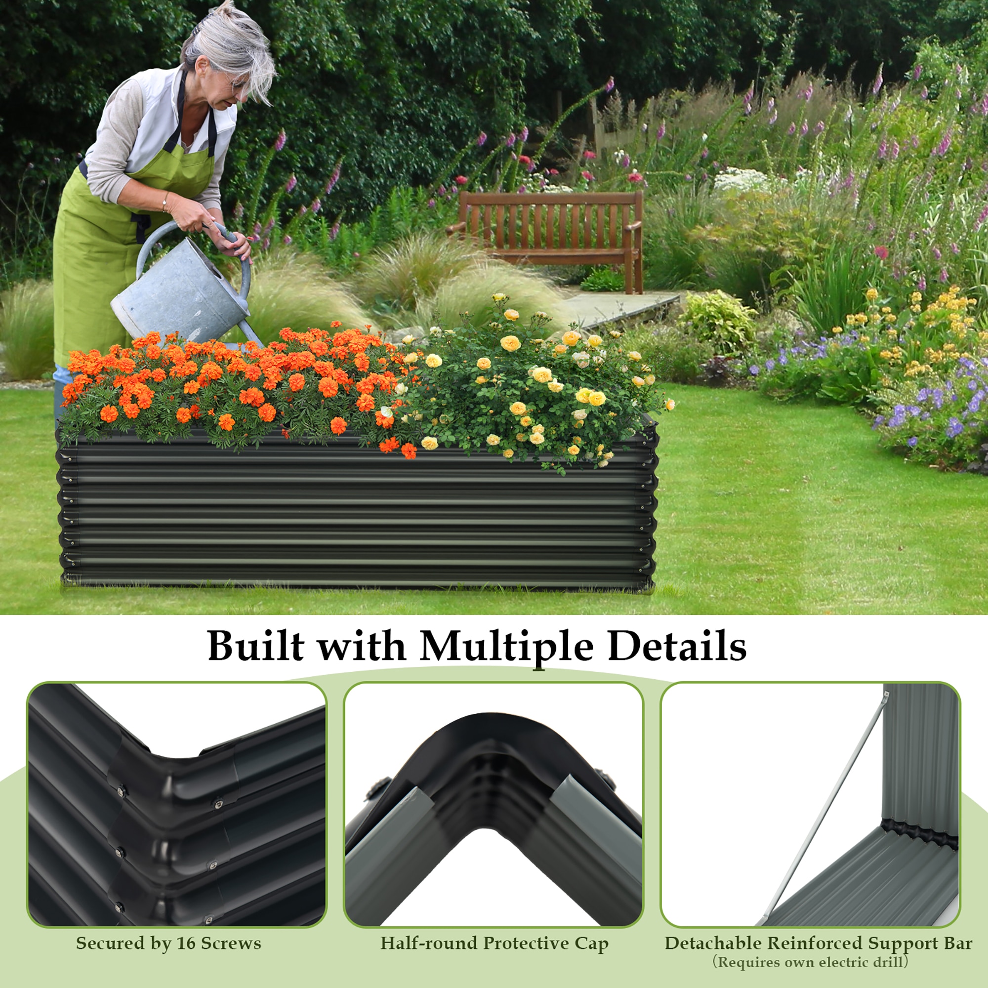 Costway LWS00590 Raised-Garden-Beds - View #7