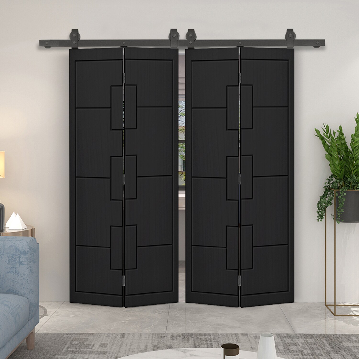 CALHOME 1905T+M216-80X36D(2 Barn-Doors - View #2