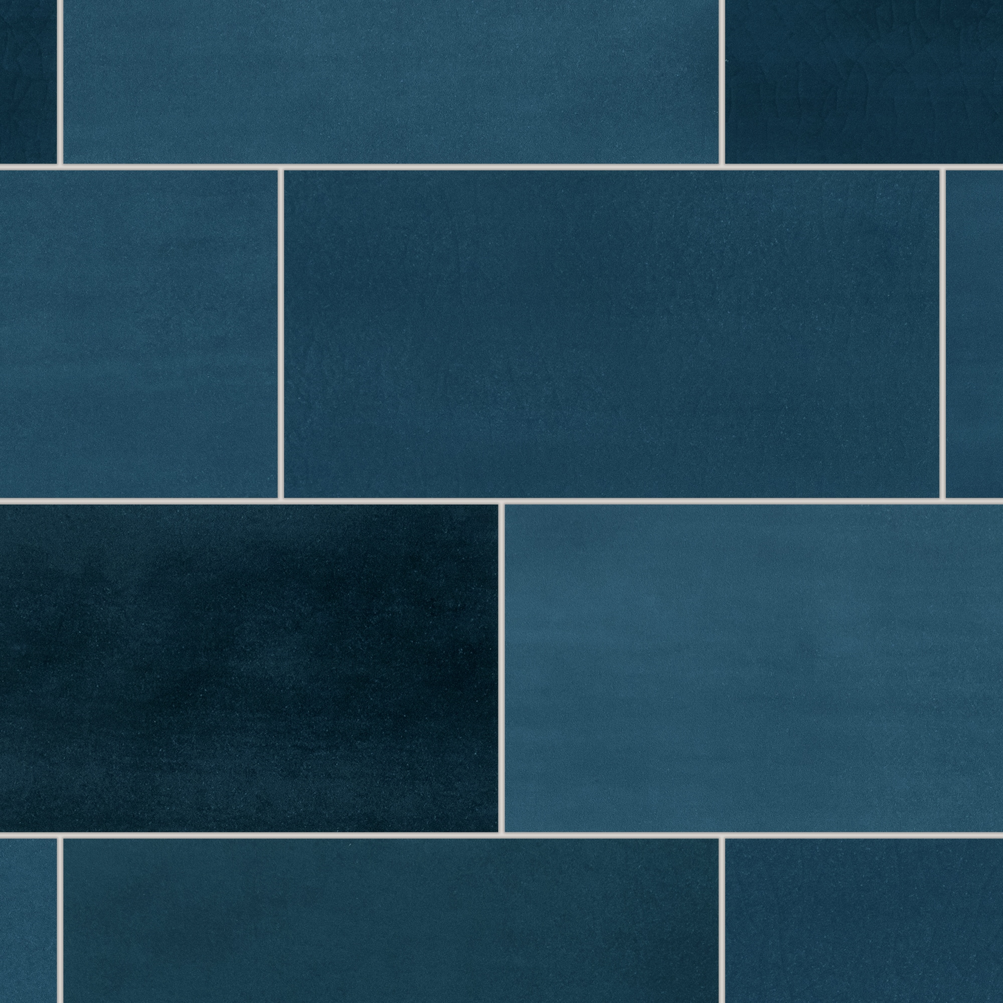 SUNWINGS Blue Mixed 3-in x 6-in Matte Composite Subway Mosaic Wall Tile ( 12.2-sq ft Carton )