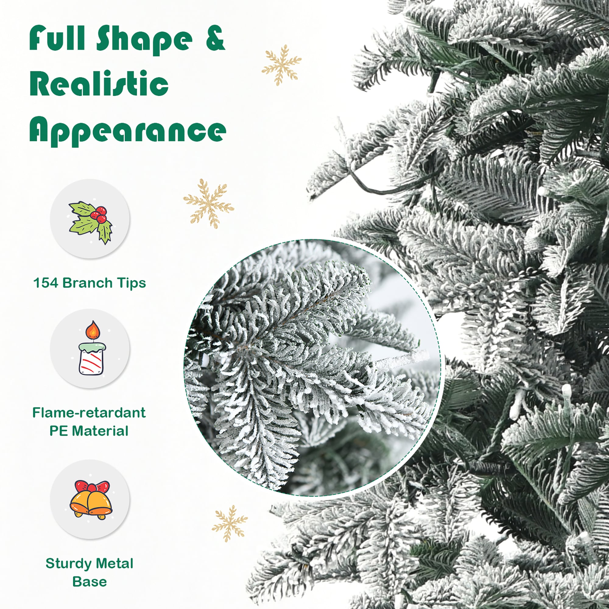 Costway CM23536US Artificial-Christmas-Trees - View #2