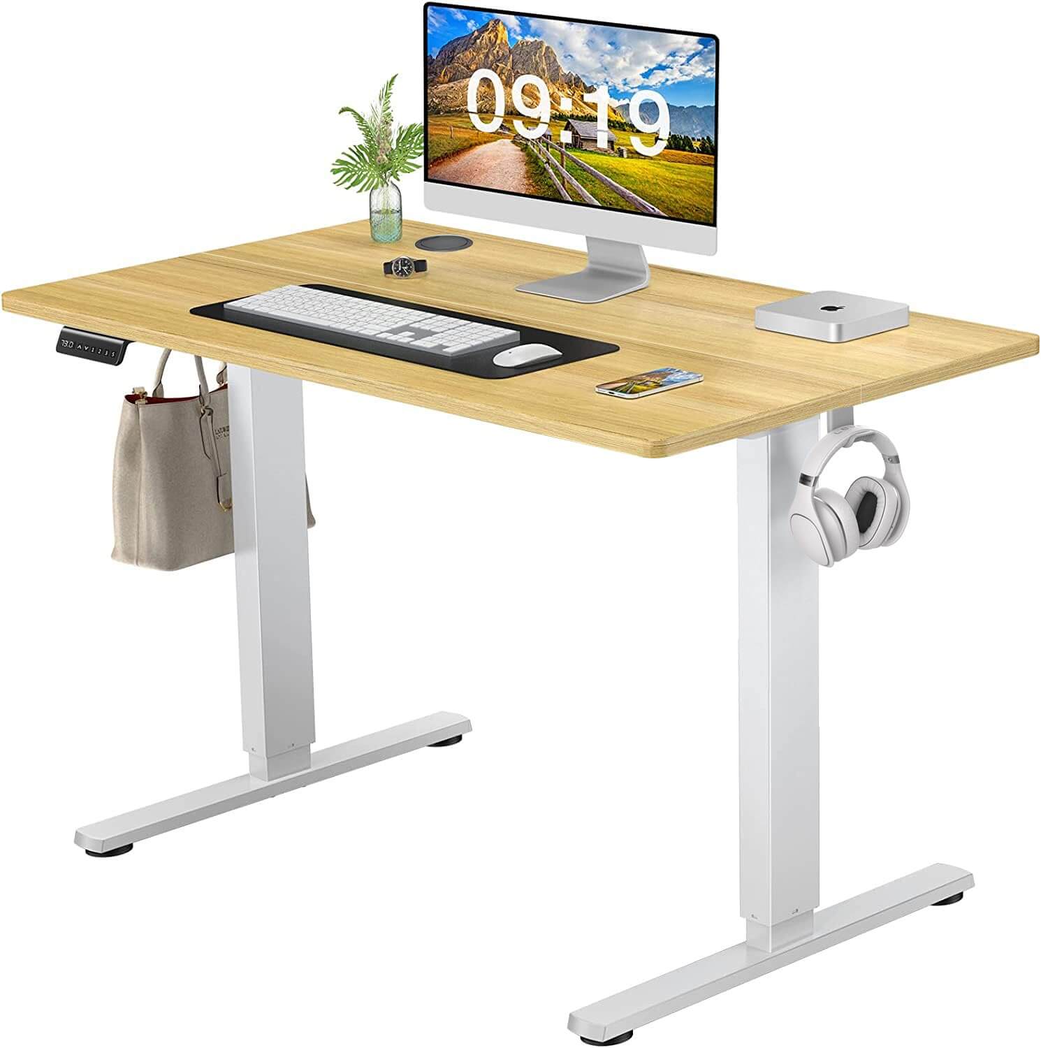 Flynama L-138403 39.37-in Yellow Modern/Contemporary Computer desk