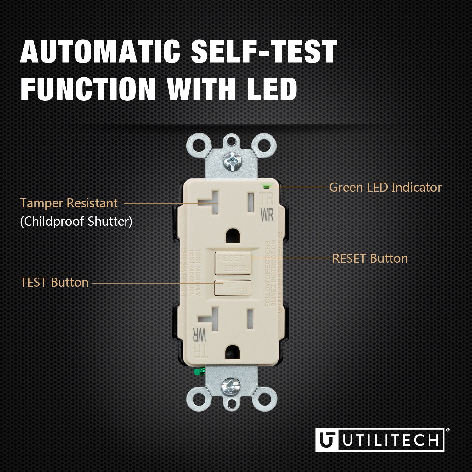 Utilitech G1920TW-LA6 receptacles - View #2