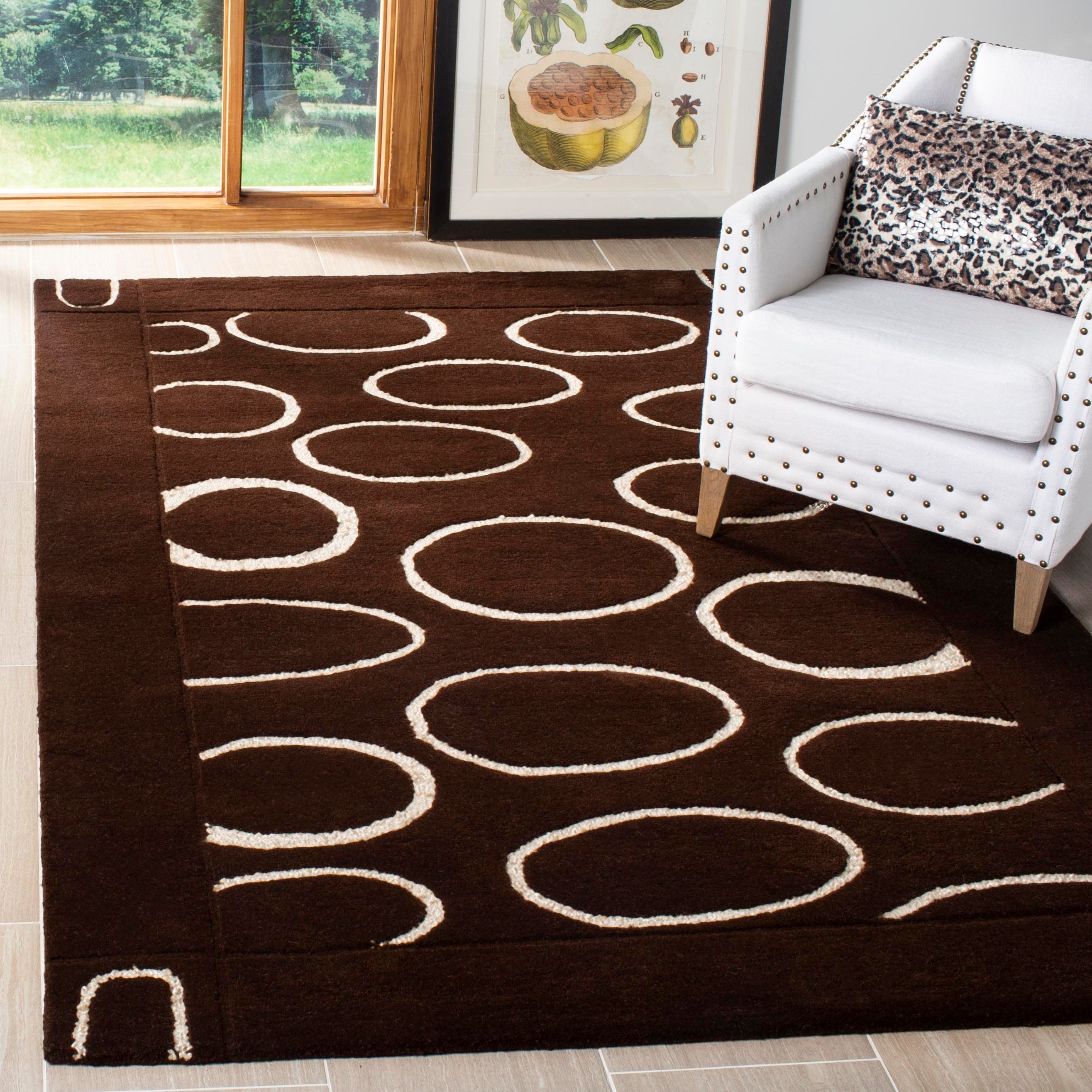Safavieh SOH714C-5 Soh714 Brown/Ivory Contemporary 5ft x 8ft Medium Rectangle Rug