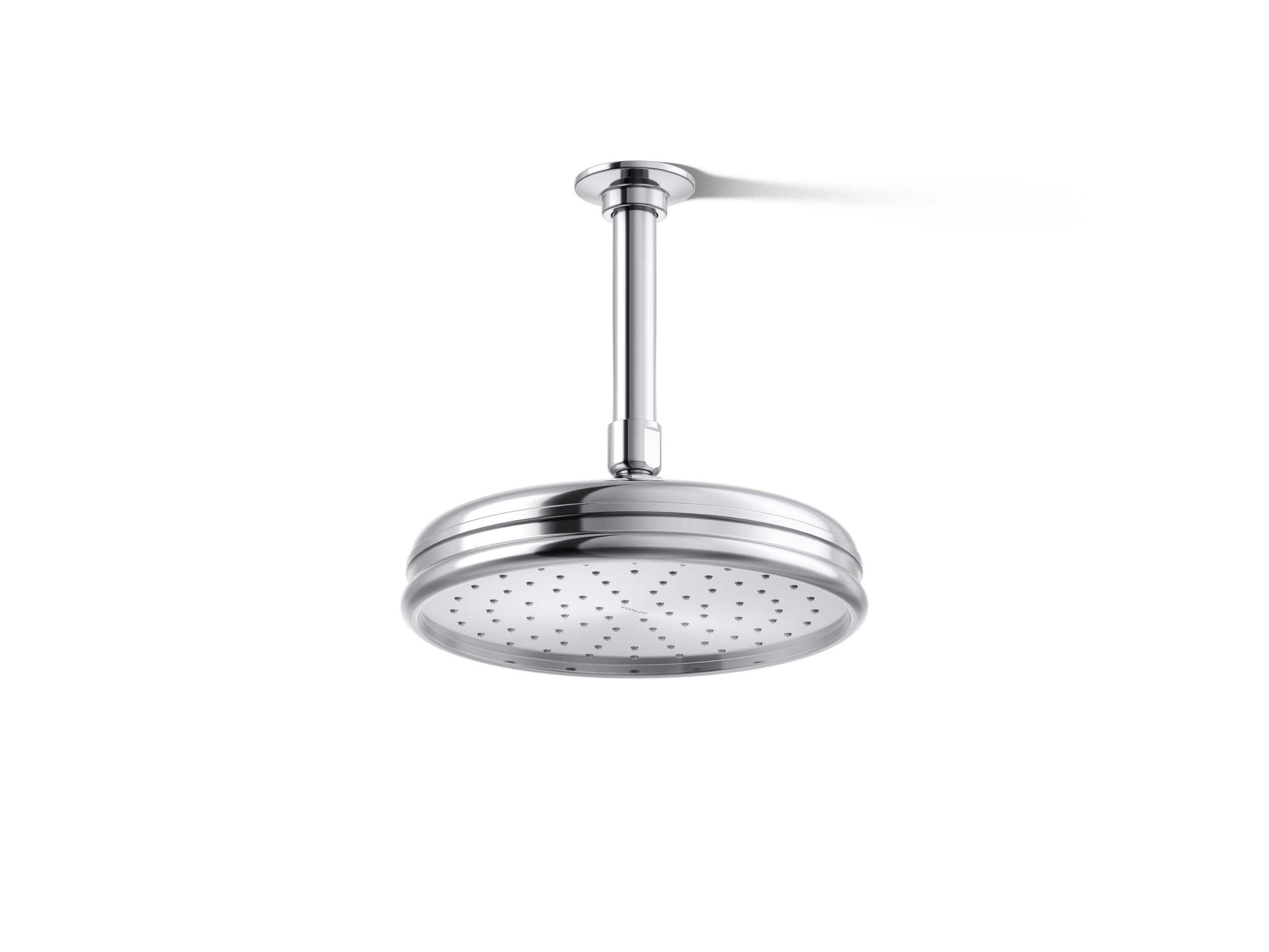 KOHLER K-13692-G-CP Traditional 1.0 -Spray Polished Chrome 8.44-in Round Fixed Rain Shower Head 1.75 GPM